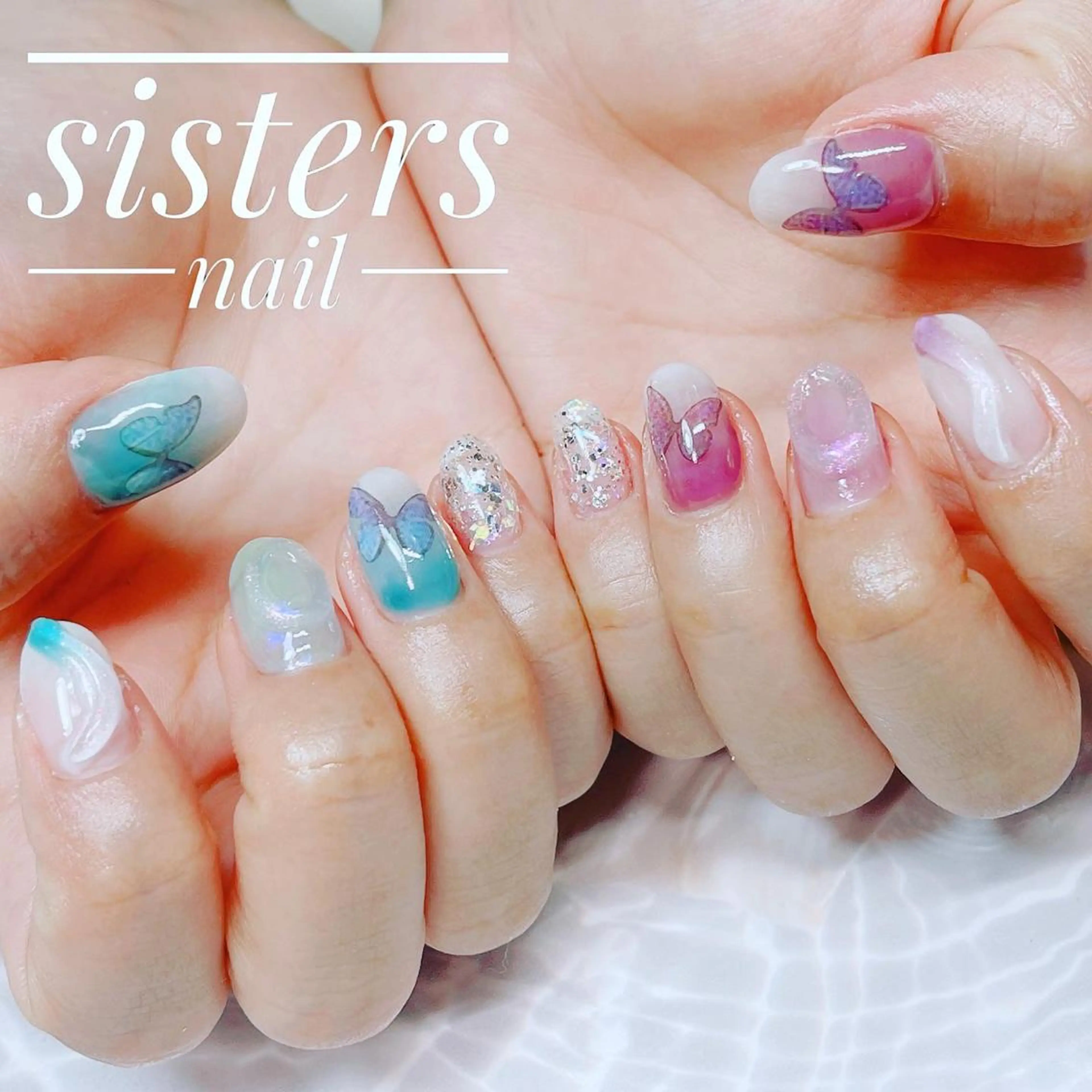 ネイル アートネイル 韓国ネイル ニュアンスネイル ハンドネイル ハンドケア sisters nail.fのネイルデザイン