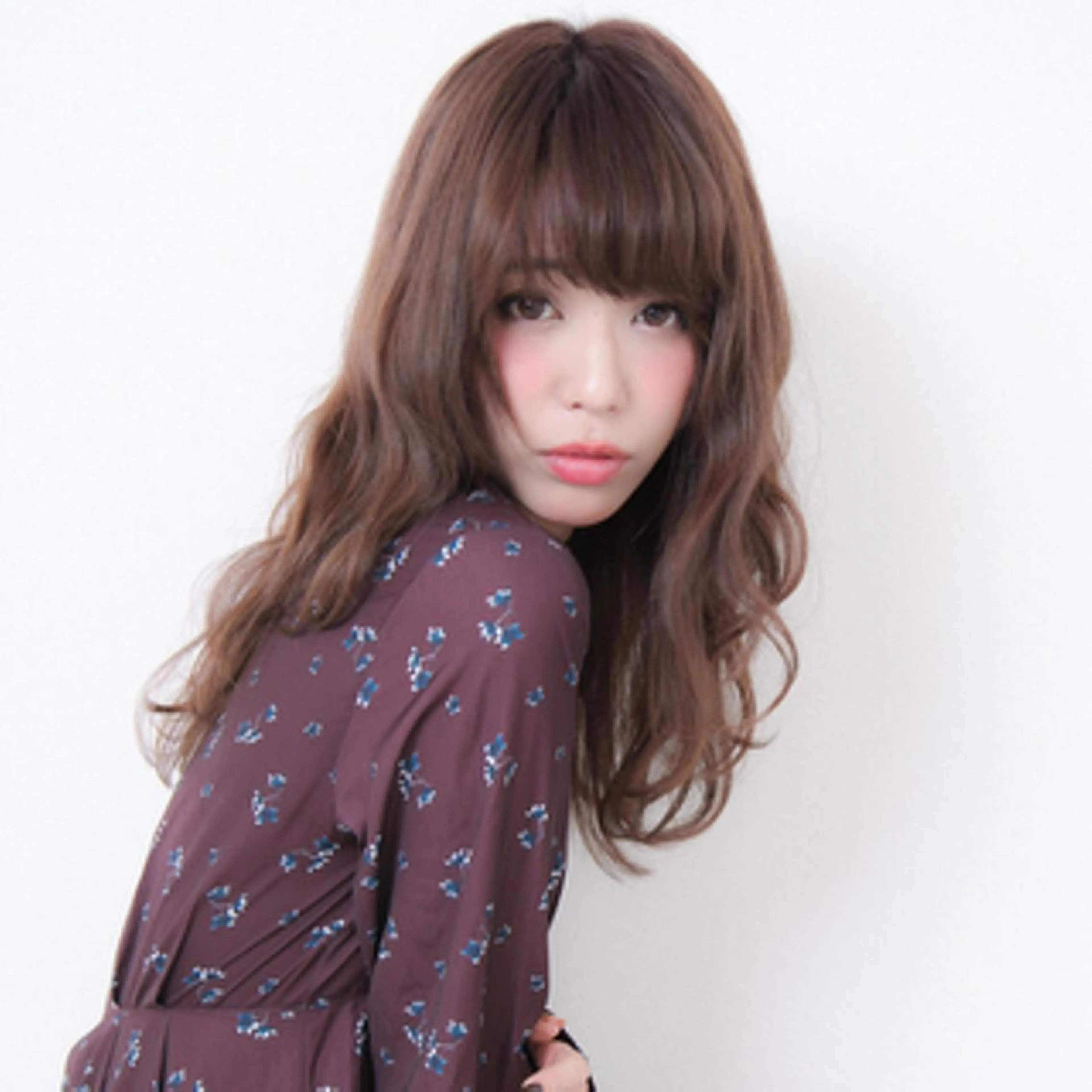 セミロング 髪質改善\酸熱TR カット【店長】のヘアスタイル