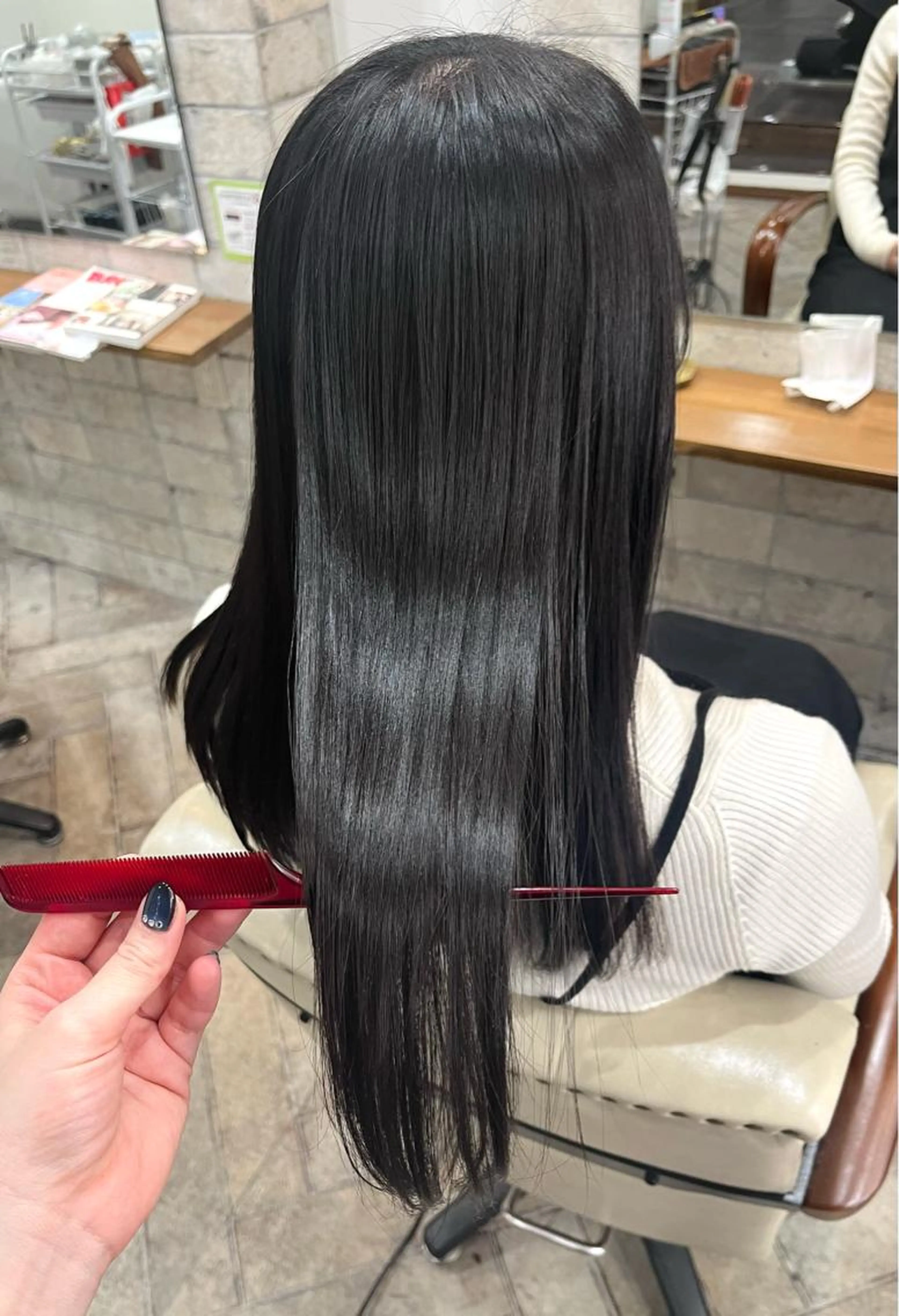 🌟ツヤツヤ縮毛矯正×カット×1stepケアトリートメントの写真