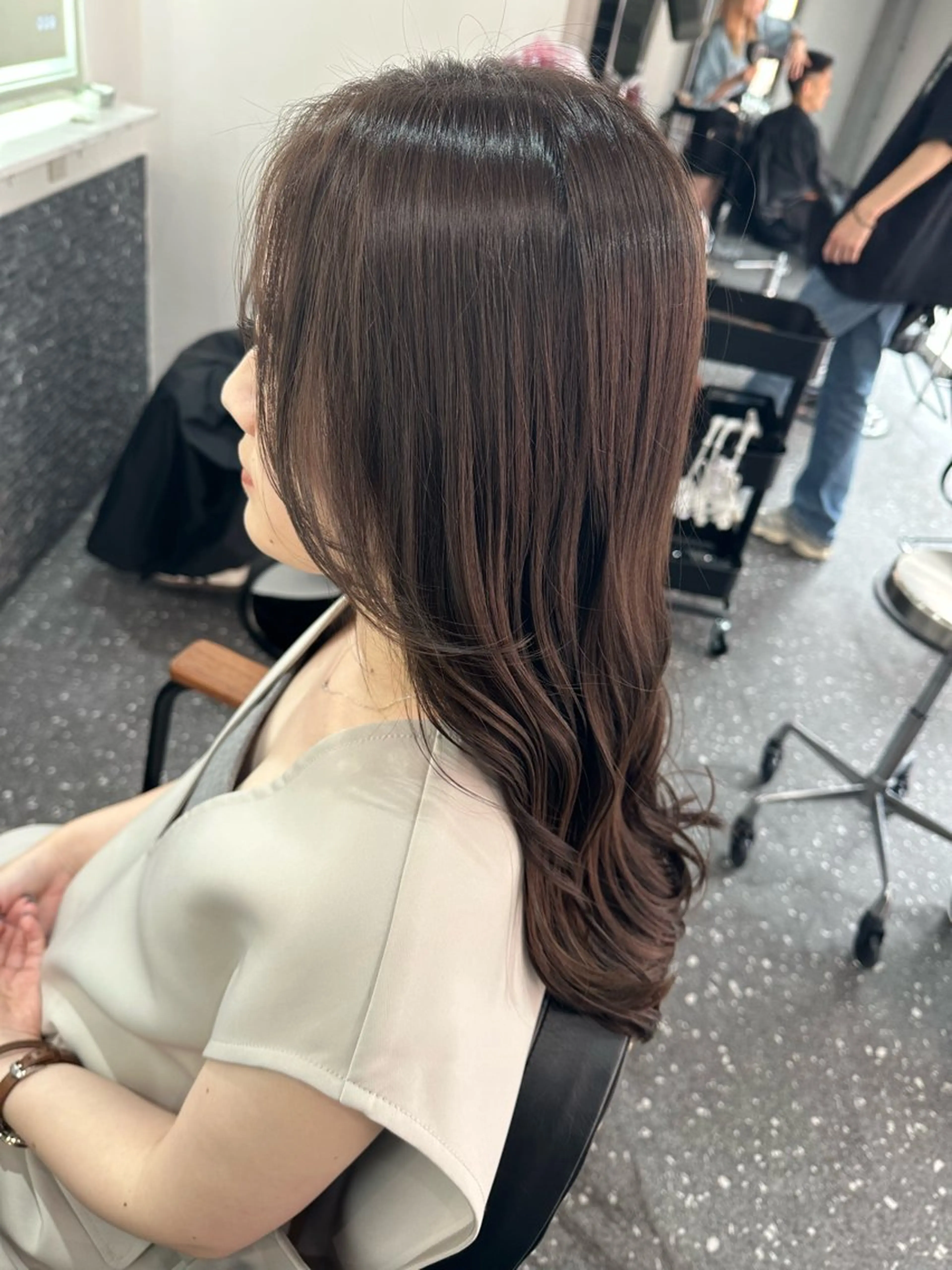 ロング カラー ヘアカラー トリートメント 髪質改善⭐️縮毛矯正 吉祥寺⭐️Rinaのヘアスタイル