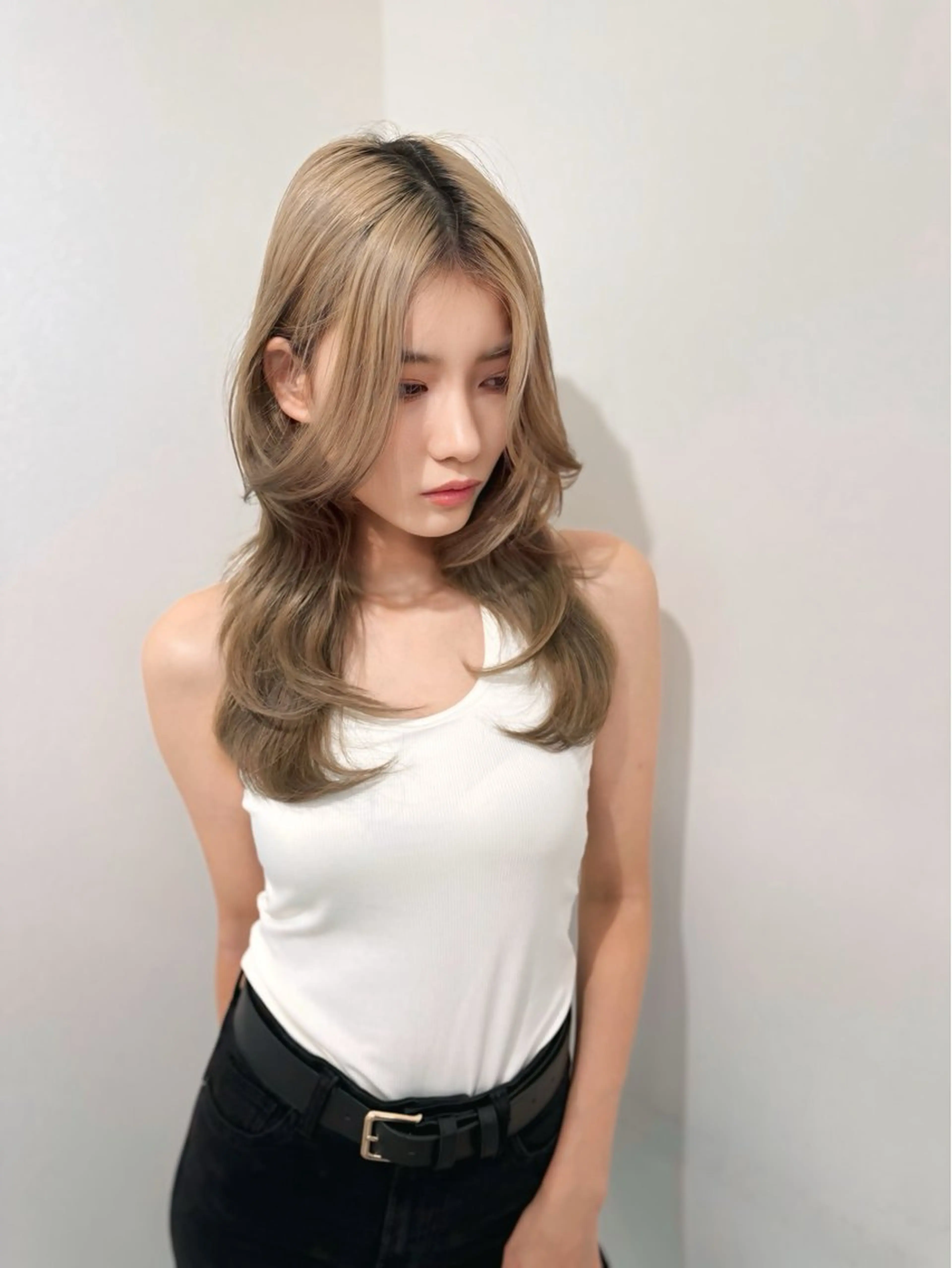 ロング カット ヘアカラー トリートメント 京都レイヤーカット/ 縮毛矯正/羽柴りくのヘアスタイル