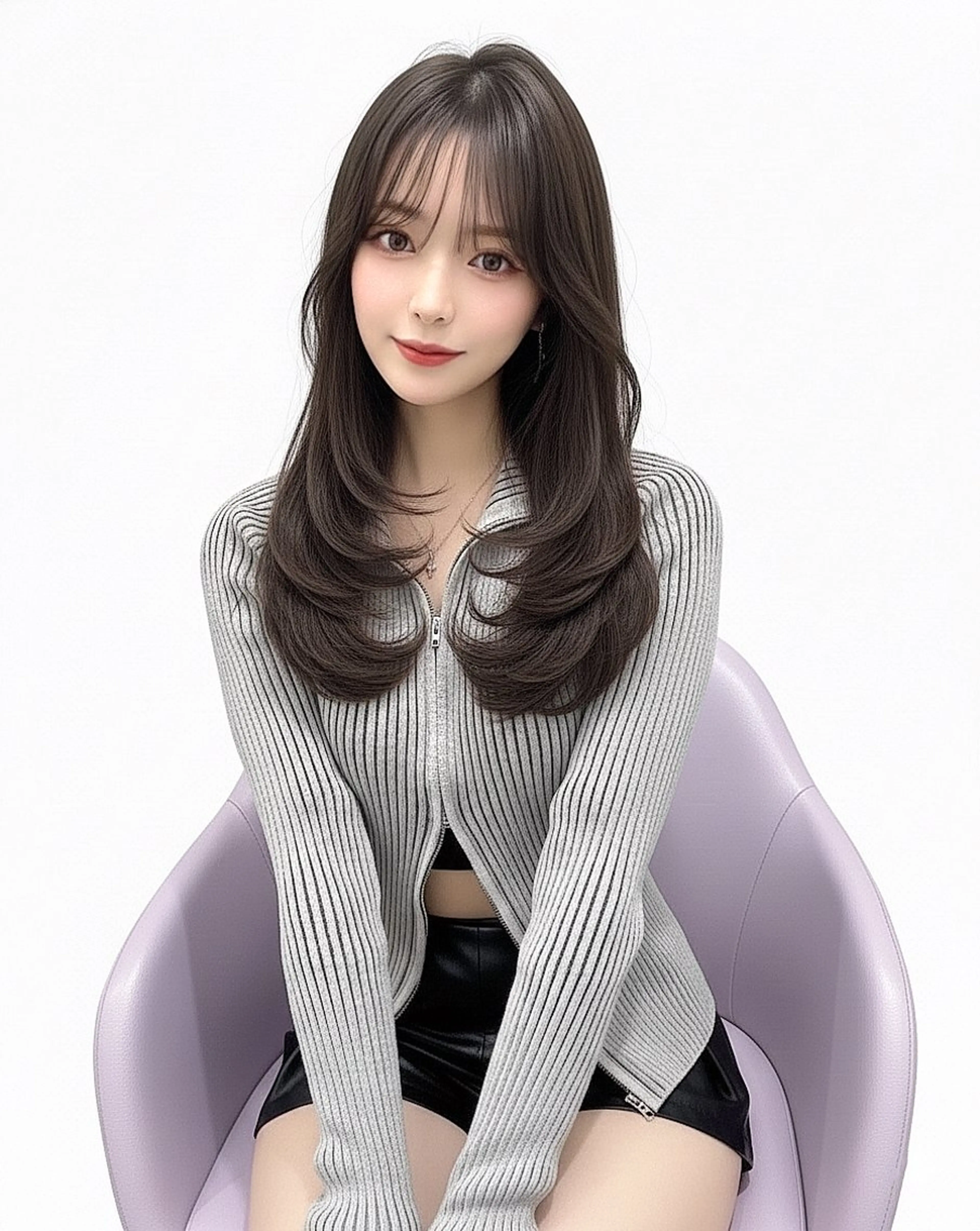 ロング カラー カット ヘアカラー トリートメント 韓国ヘア/髪質改善 TAKAHIROのヘアスタイル