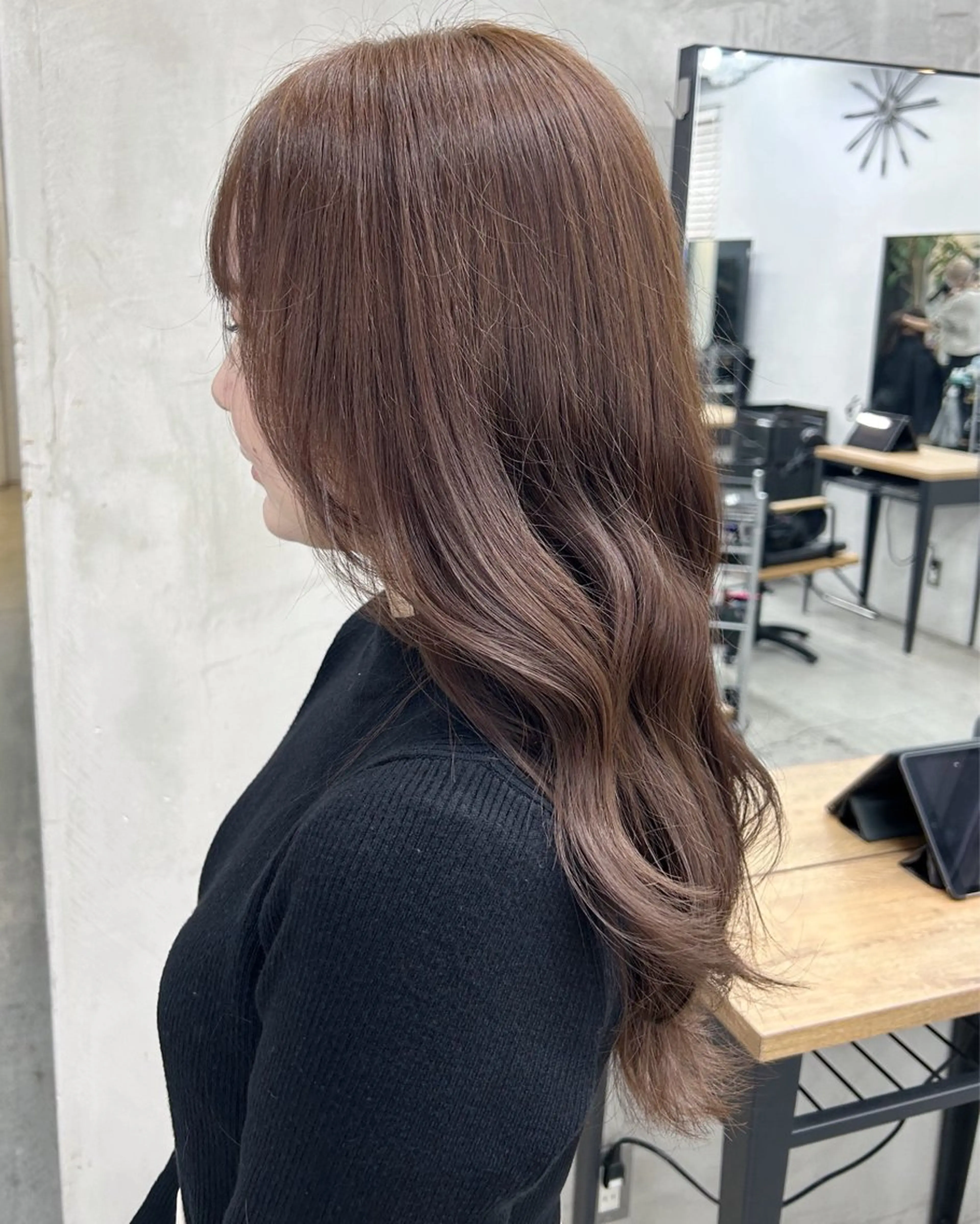 ロング カラー ヘアカラー 🫐寒色系カラー 🫐ヤマナカリリカのヘアスタイル