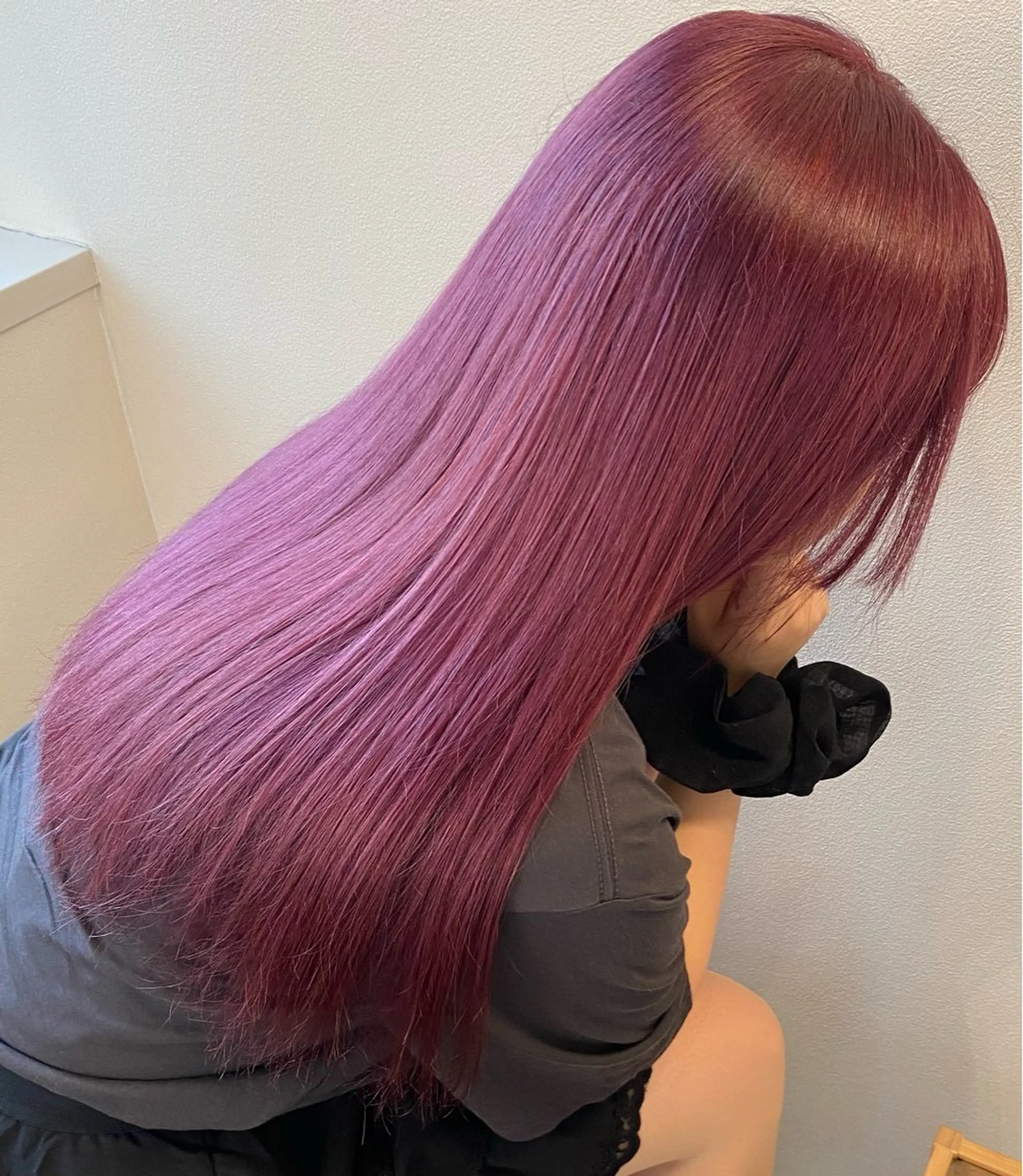 ロング カラー ラベンダーカラー ピンクカラー ピンクラベンダー 豊中美容室COCOLUANA所属・CHISATO /暖色カラー❤️のヘアスタイル