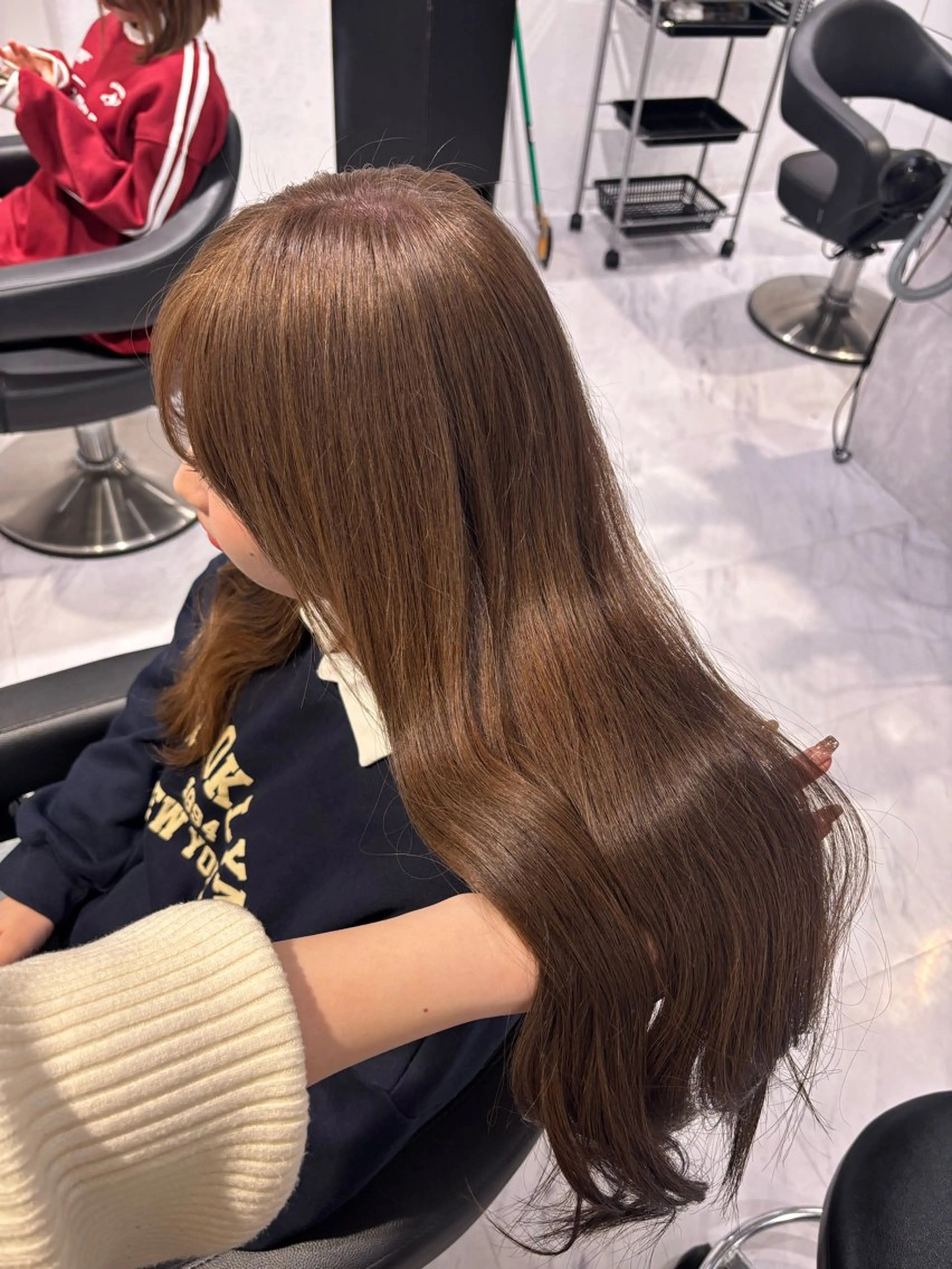 ロング カラー ヘアカラー トリートメント 髪質改善🩰透明感カ ラー🎀hinanoのヘアスタイル