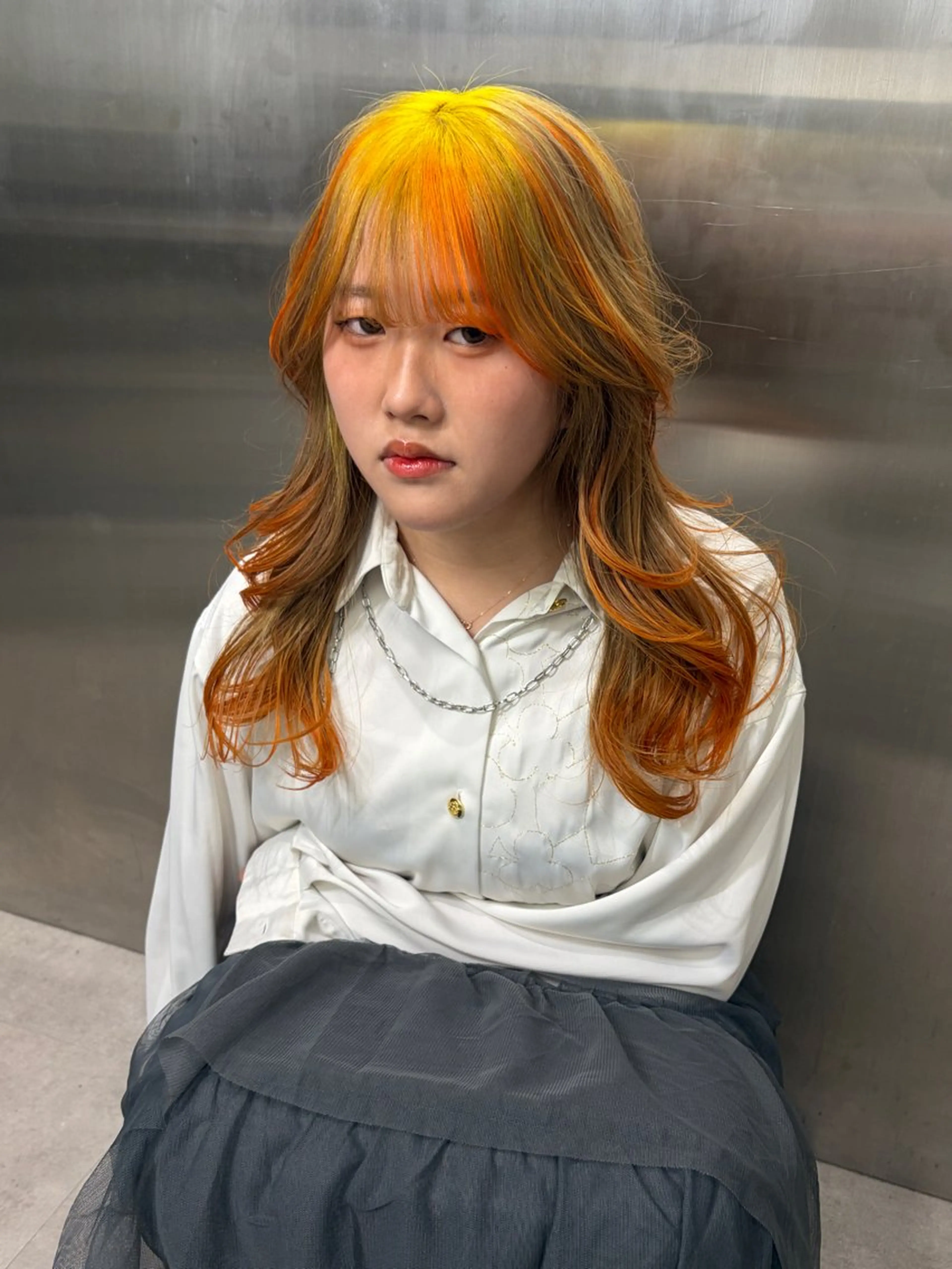 ロング カット ヘアカラー トリートメント 似合わせカット/ ブリーチ🤩店長レンのヘアスタイル