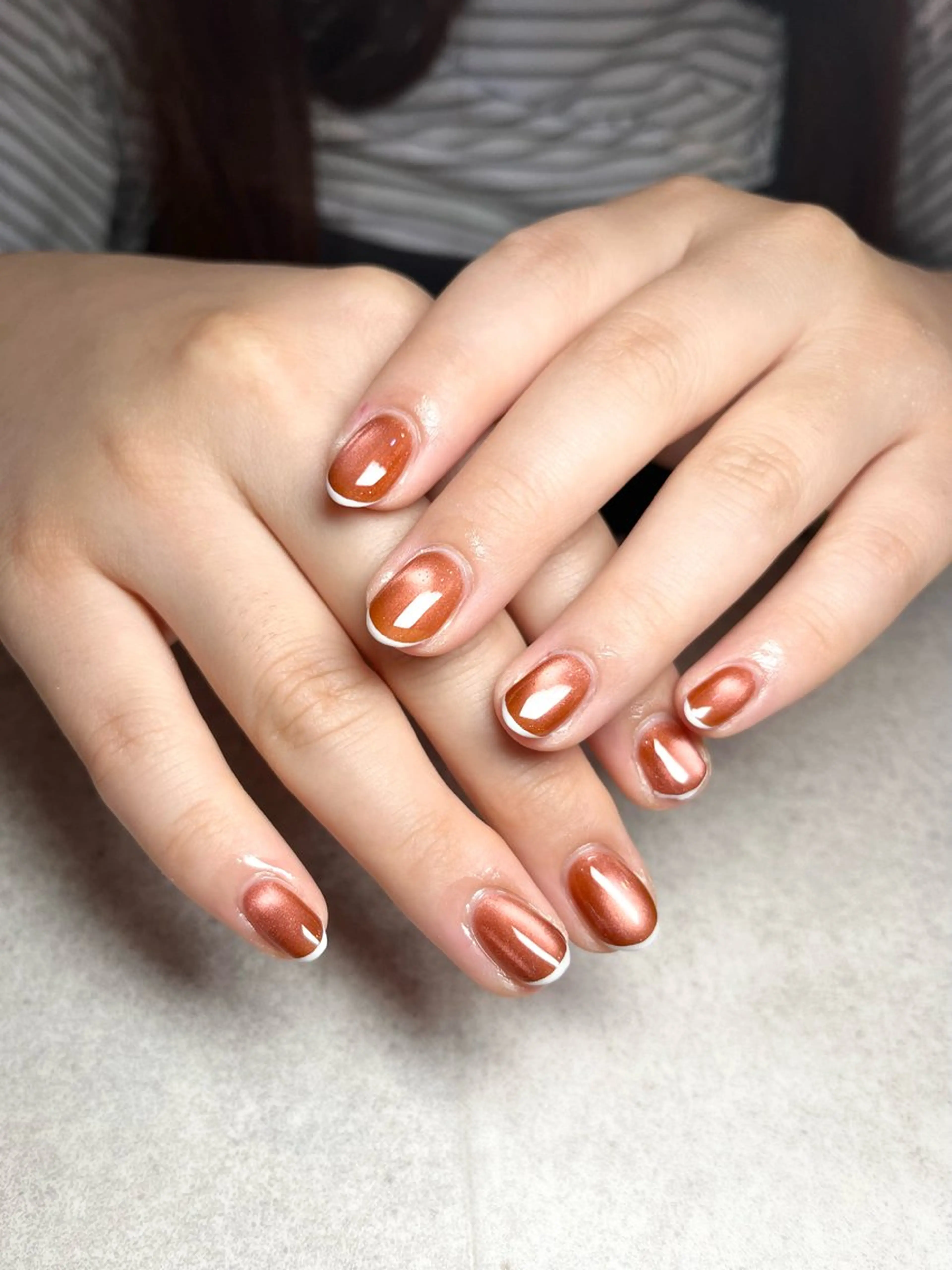 ネイル フレンチネイル ワンカラーネイル 🌻Sunrich Fuka🌻のネイルデザイン