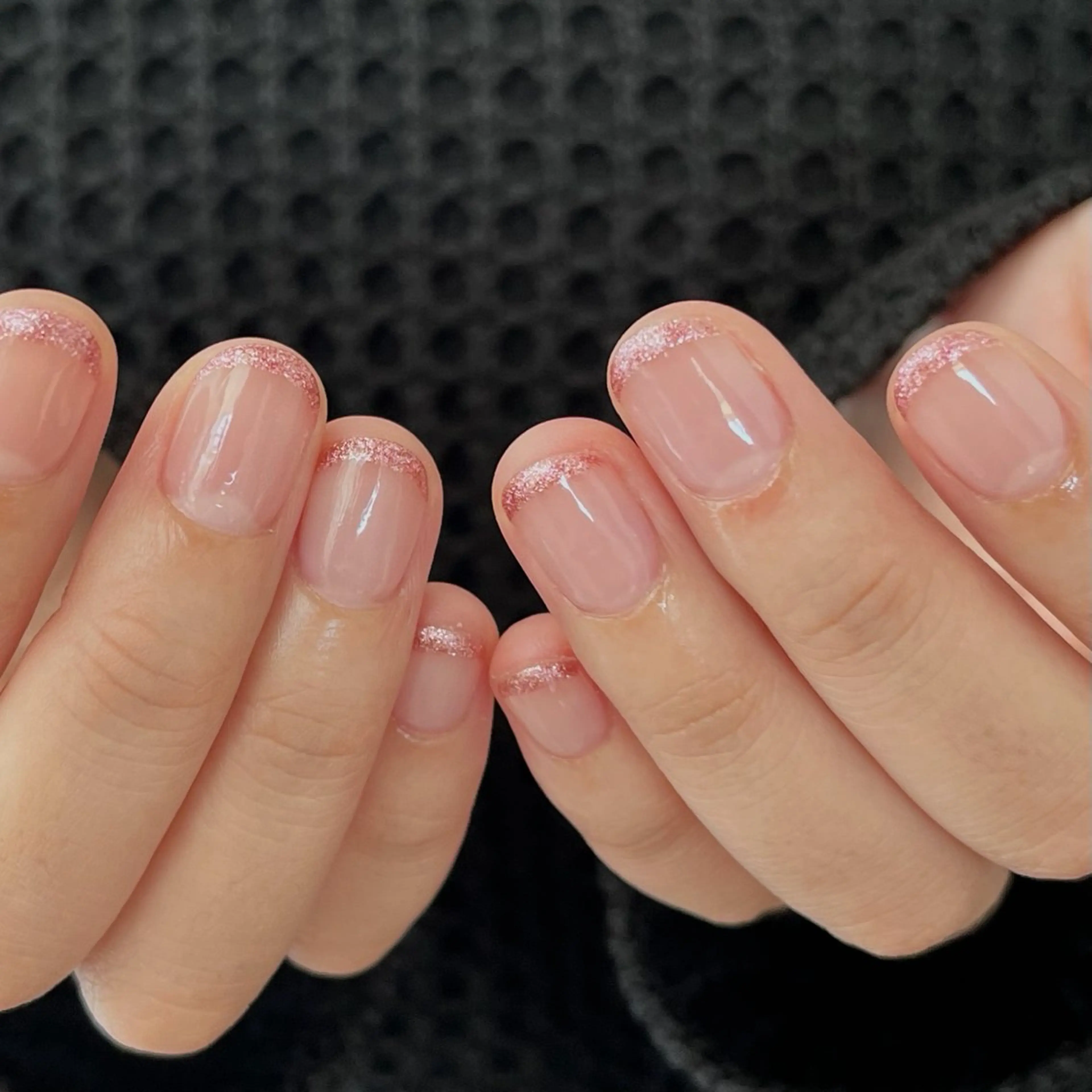 ネイル フレンチネイル ラメ(グリッター) RomanticColor所属・romantic colorのネイルデザイン