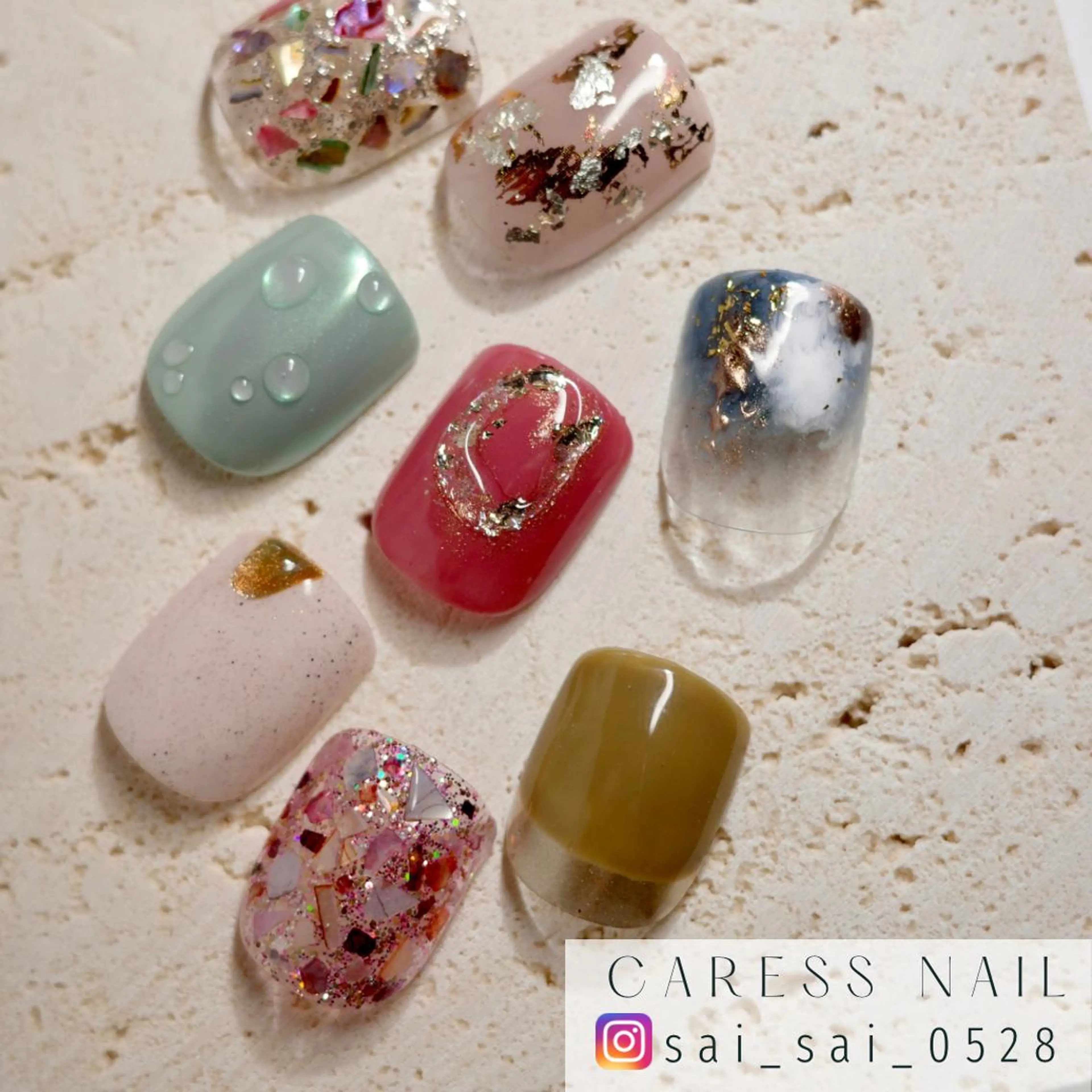 ネイル caress  nail カレスネイル　代々木上原所属・カレスネイル さいのネイルデザイン