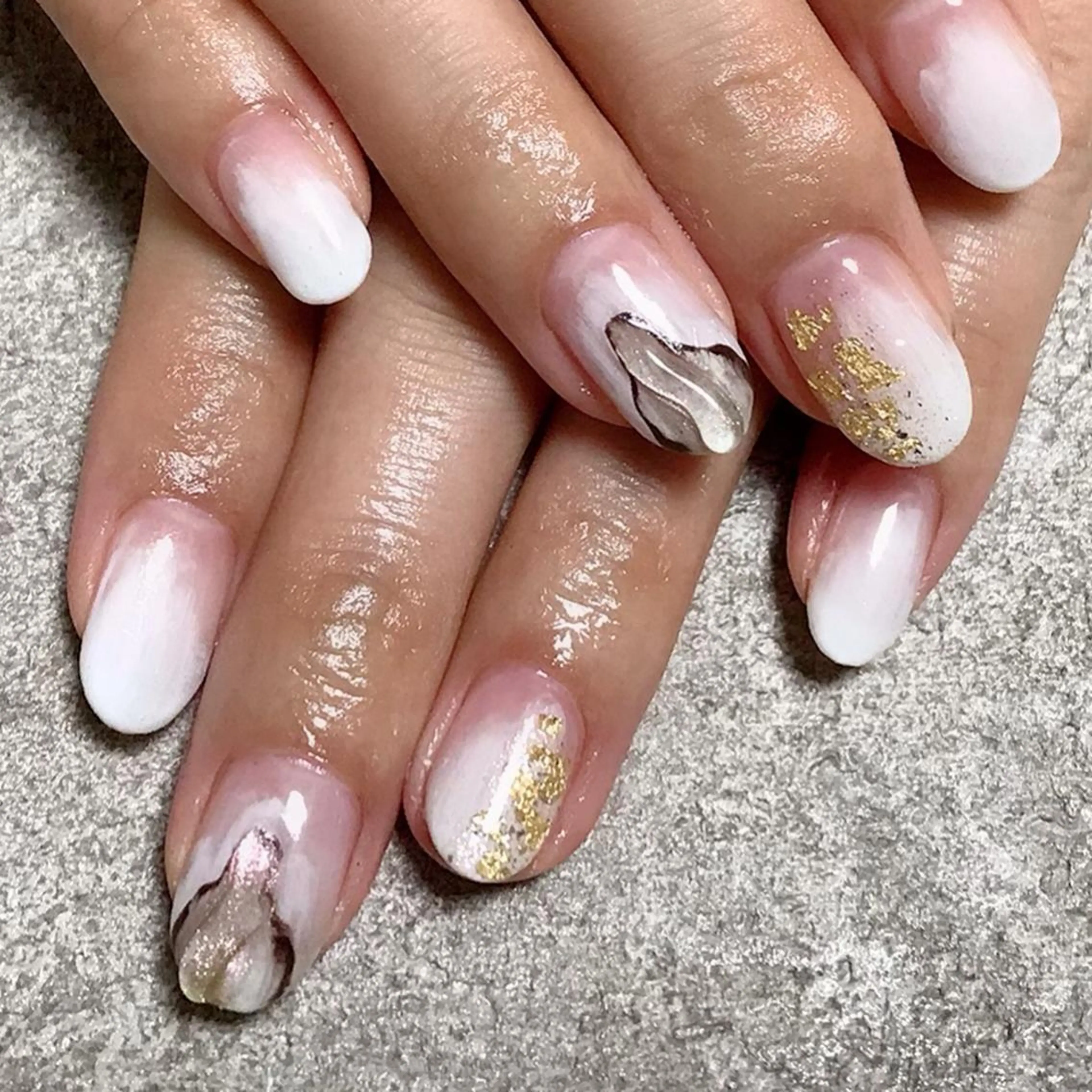 ネイル ニュアンスネイル kikinail 溝の口のネイルデザイン