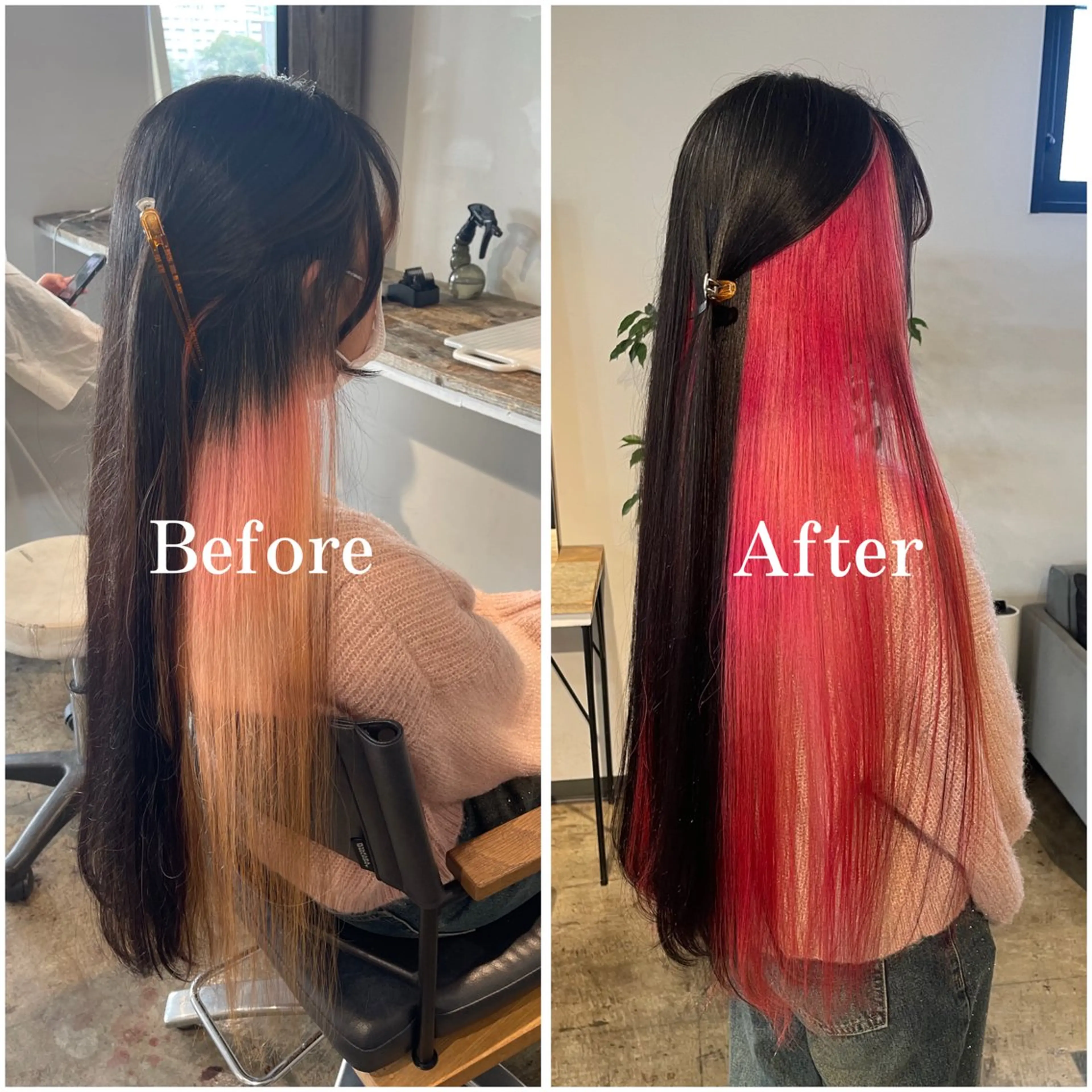 ロング カラー ブリーチ ケアブリーチ デザインカラー 似合わせカット ヘアカラー ムラ修正/ ハイトーン💖Riaのヘアスタイル