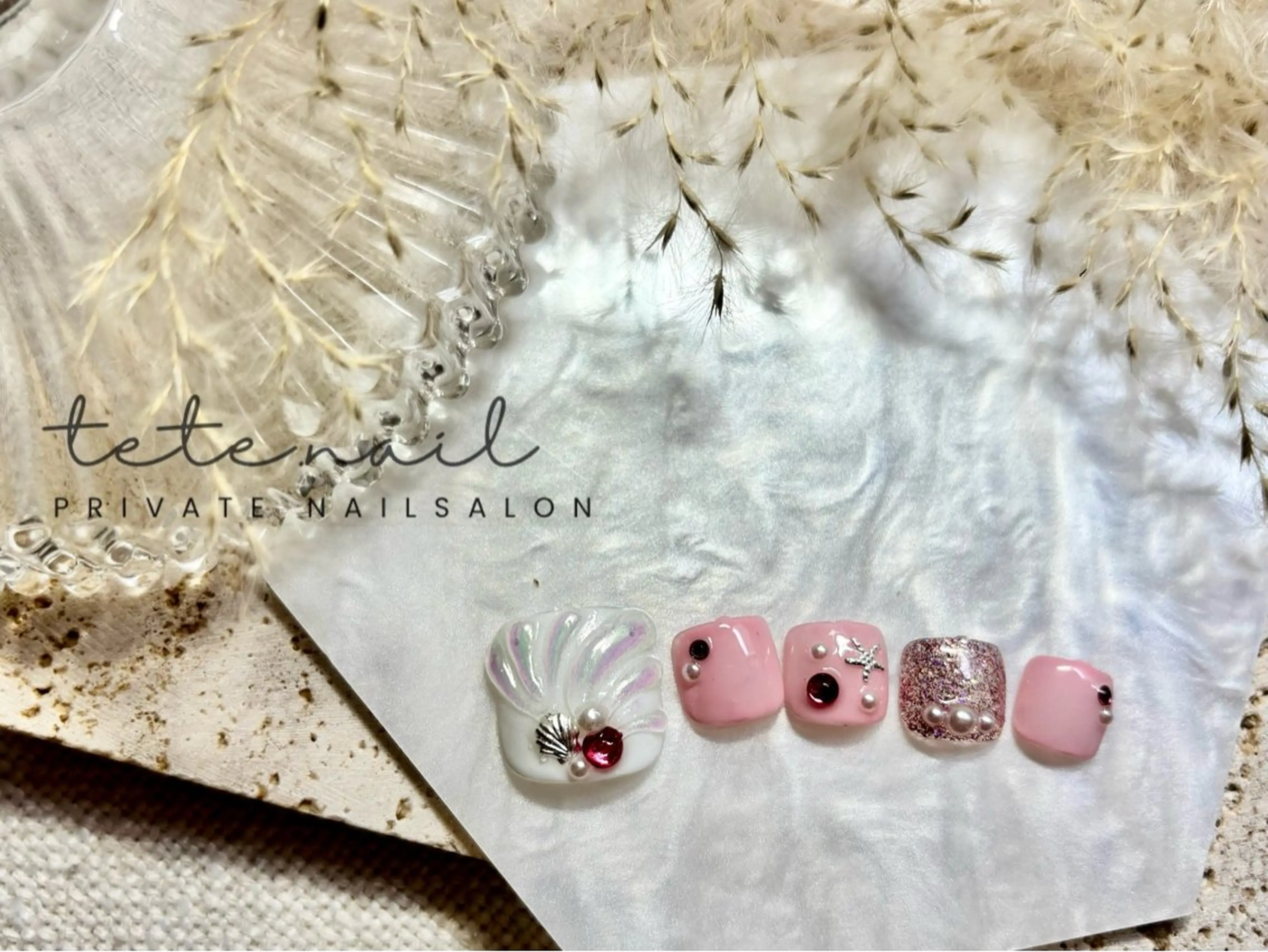 ネイル フットネイル tete. nailのネイルデザイン