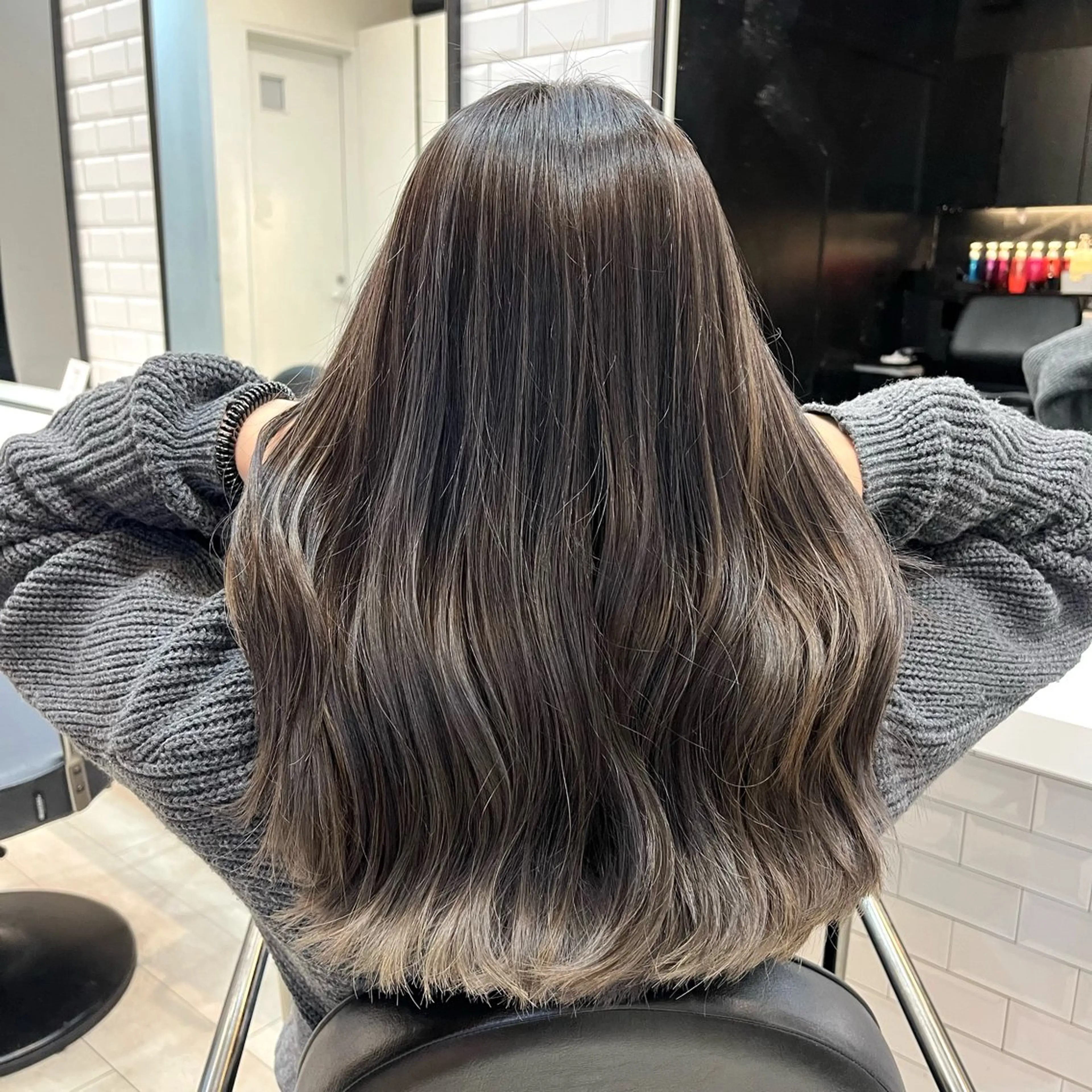 セミロング カット ヘアカラー 縮毛矯正 トリートメント 韓国風/髪質改善/ Kiyoraのヘアスタイル