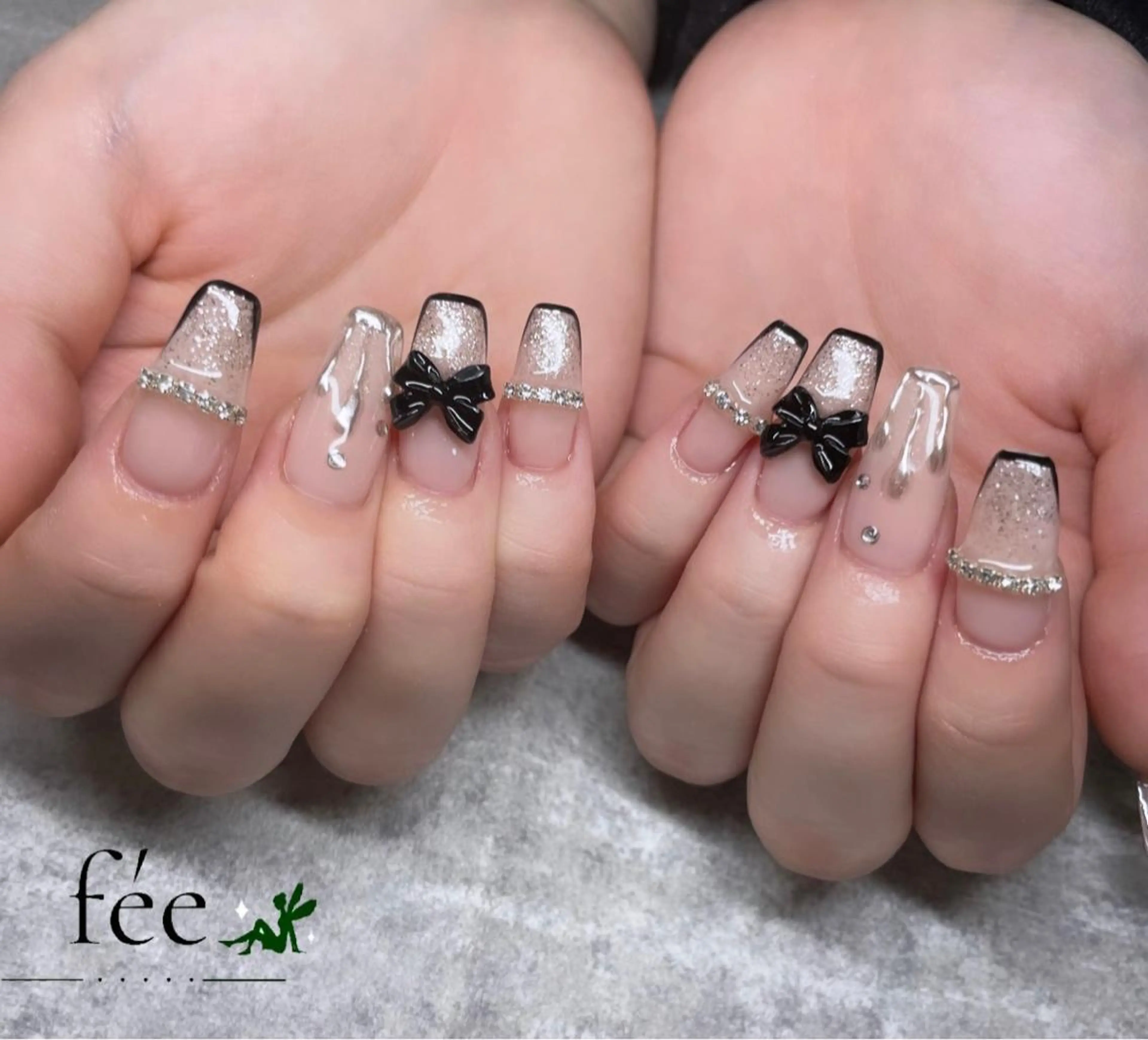 ネイル フットネイル ジェルネイル 韓国ネイル マグネットネイル ミラーネイル ハンドネイル nail salon fee（フィー）のネイルデザイン