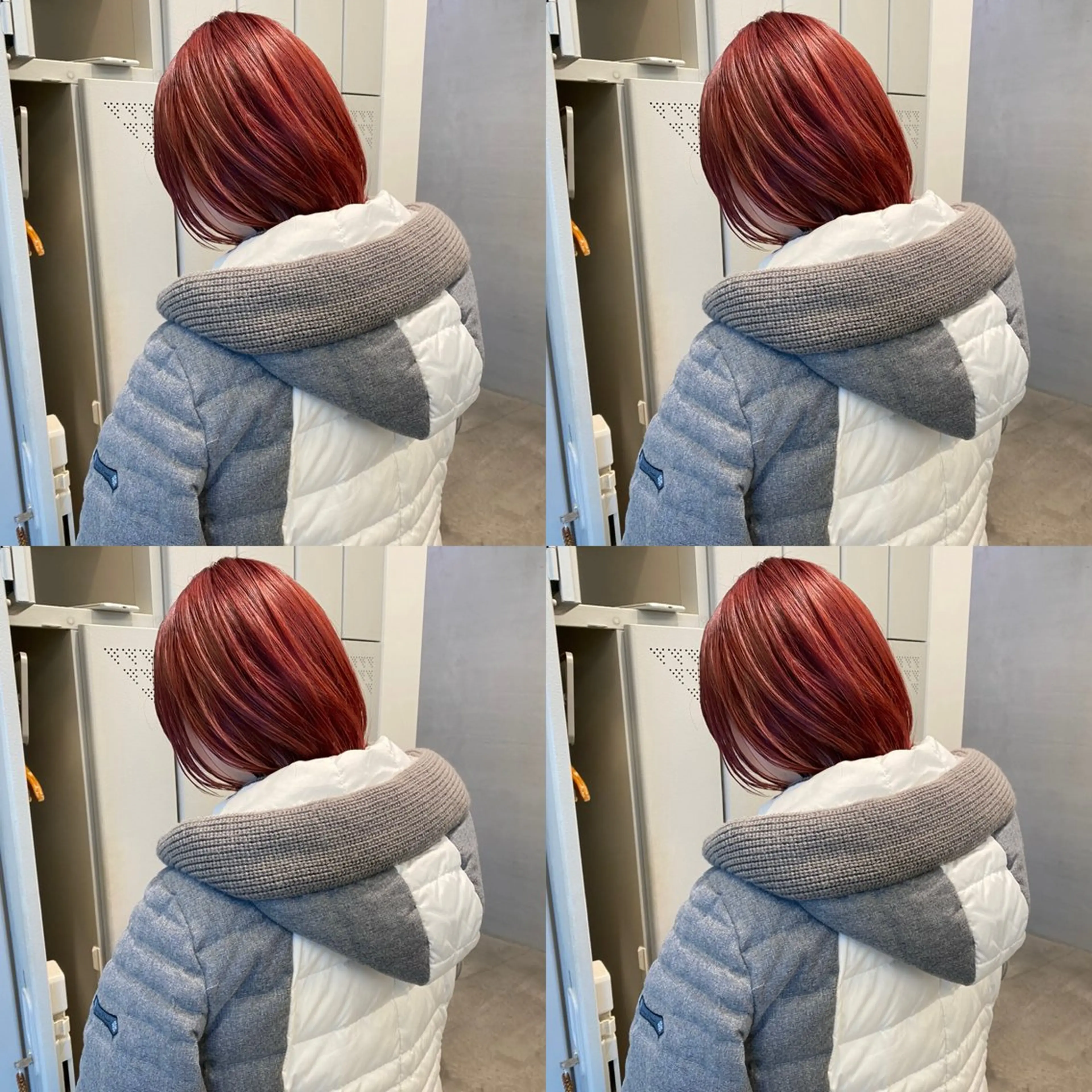 ミディアム カラー ブリーチ ♡ハッシュカット/ レイヤー/yucoのヘアスタイル