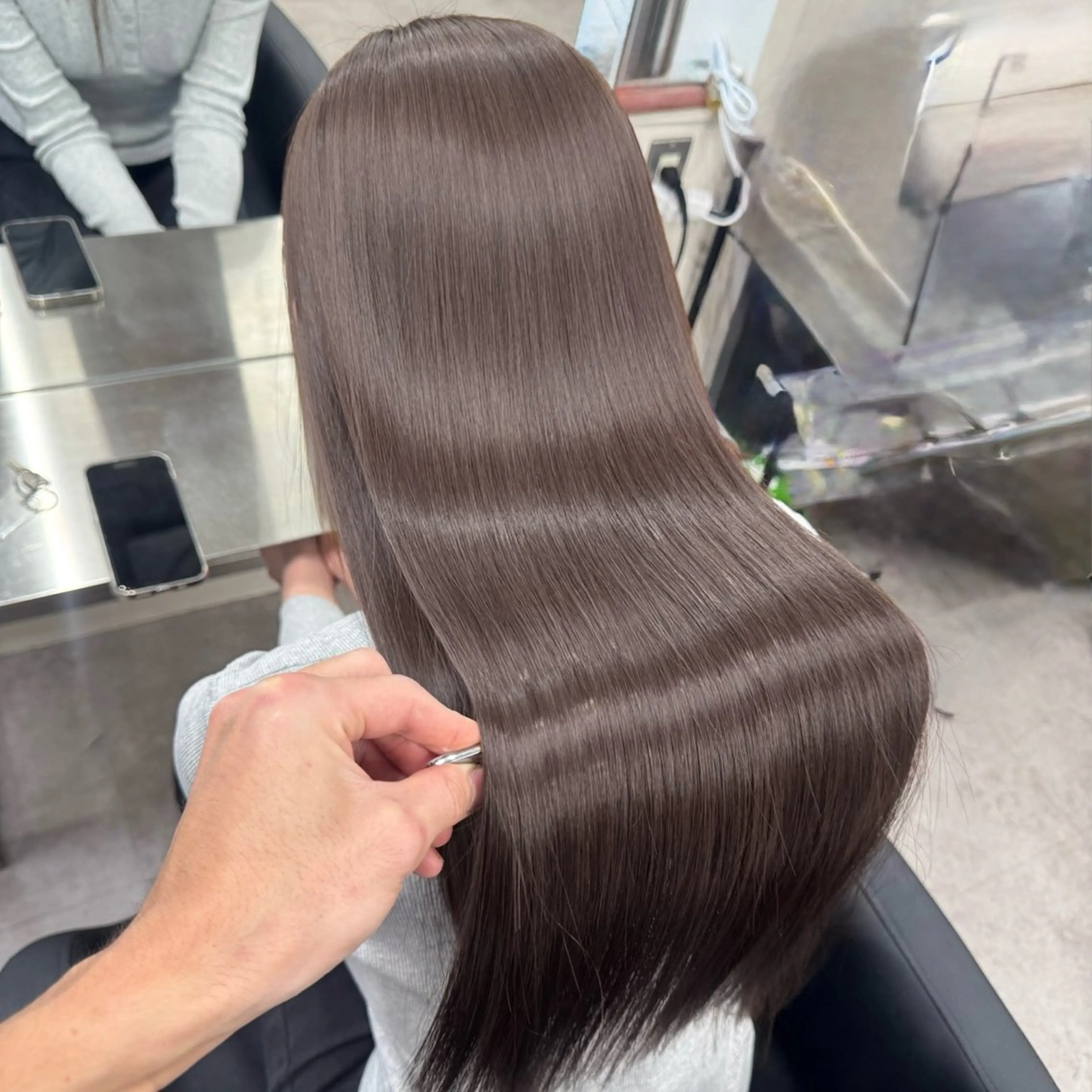 ロング カラー カット ヘアカラー トリートメント D.I.E.V.A 錦糸町 艶髪/美髪質改善&トリートメント 【ディーバ】所属・🎀盛れる韓国艶髪 ×透明感🎀yoneのヘアスタイル