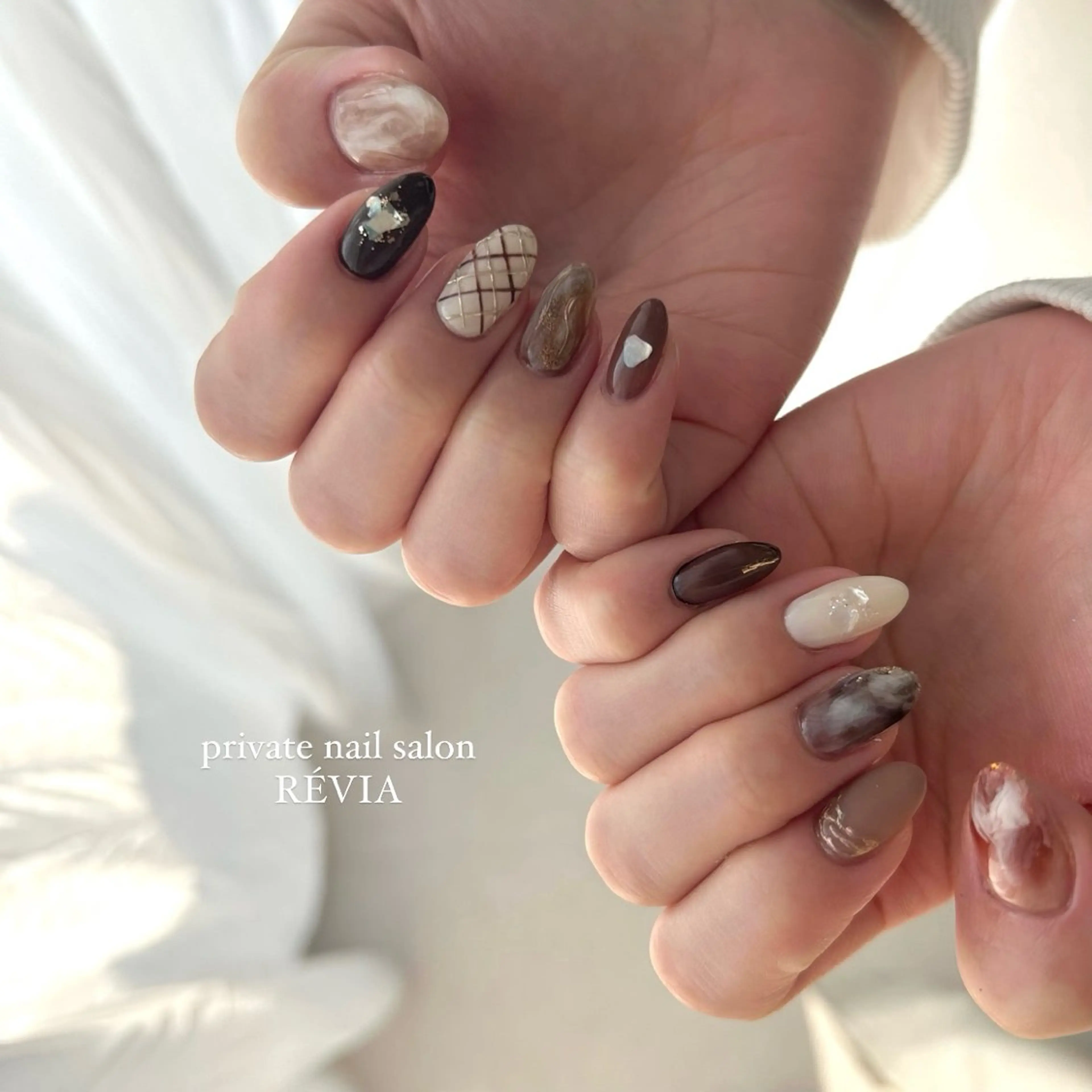 ネイル 持ち込み ハンドネイル REVIA nailのネイルデザイン