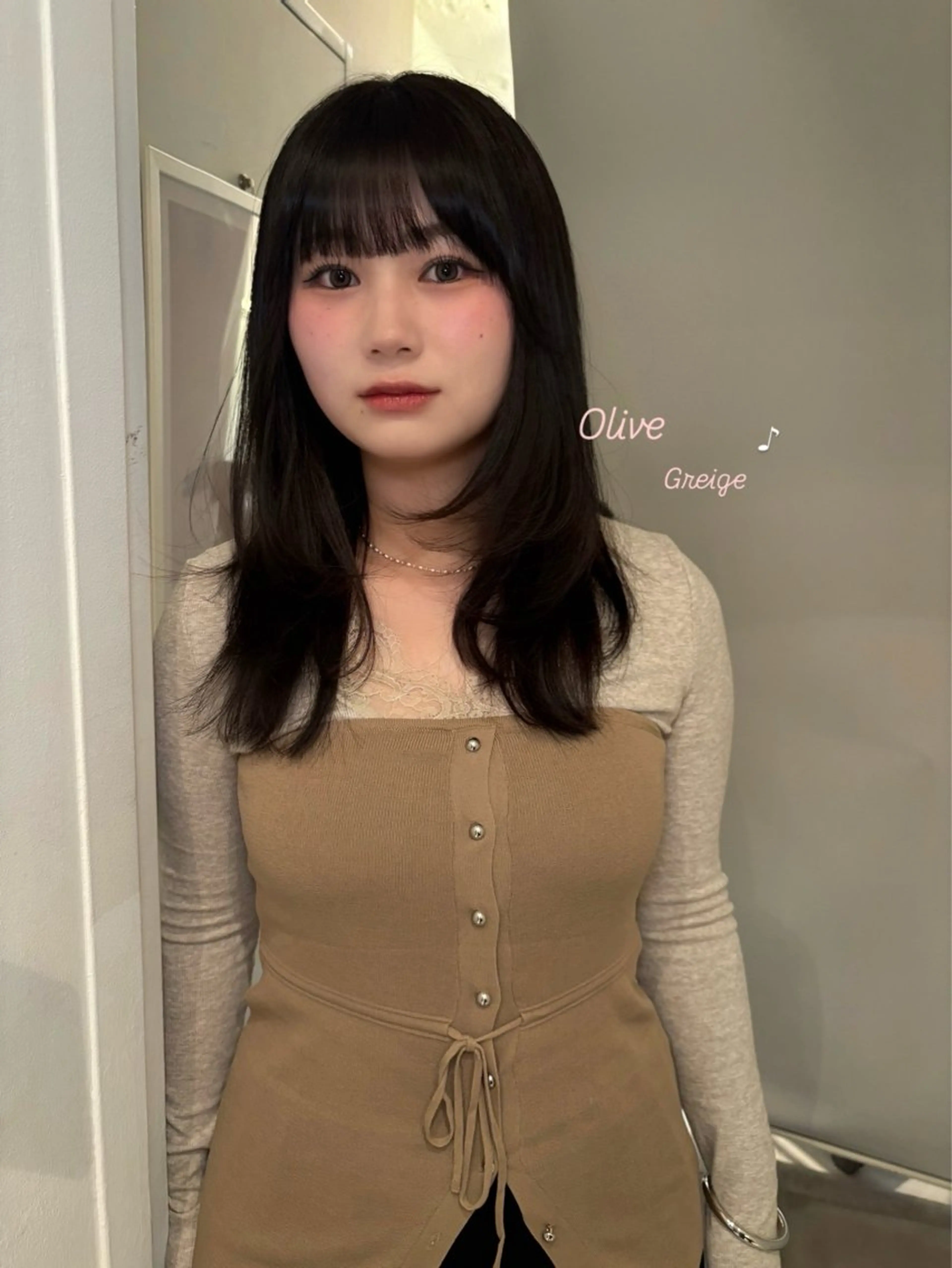 セミロング カラー カット ヘアカラー riria/ボブ /ブラウンカラー🎀のヘアスタイル