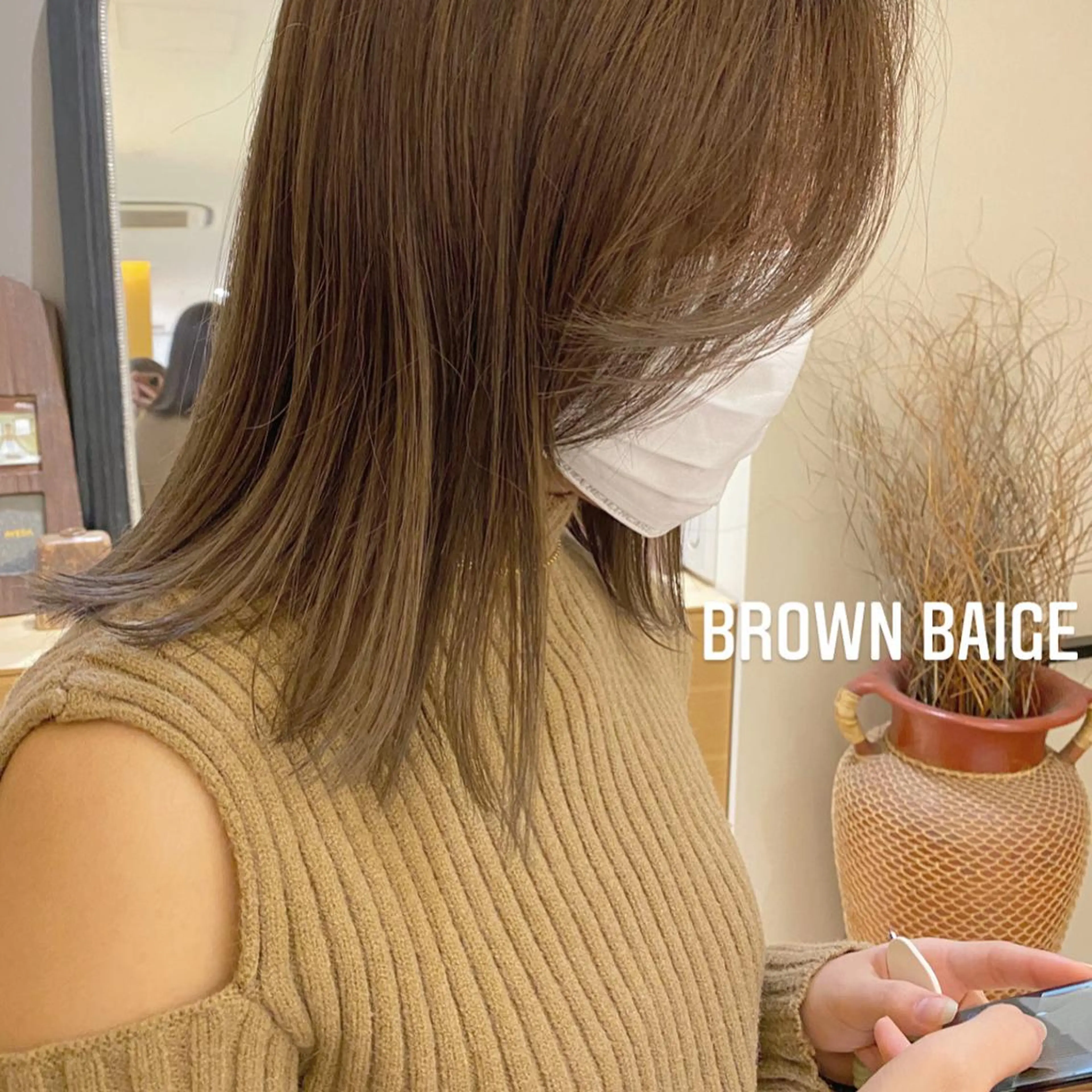 ミディアム カラー パーマ ヘアアレンジ メンズ キッズ ネイル マツエク・マツパ モリモト サナのヘアスタイル