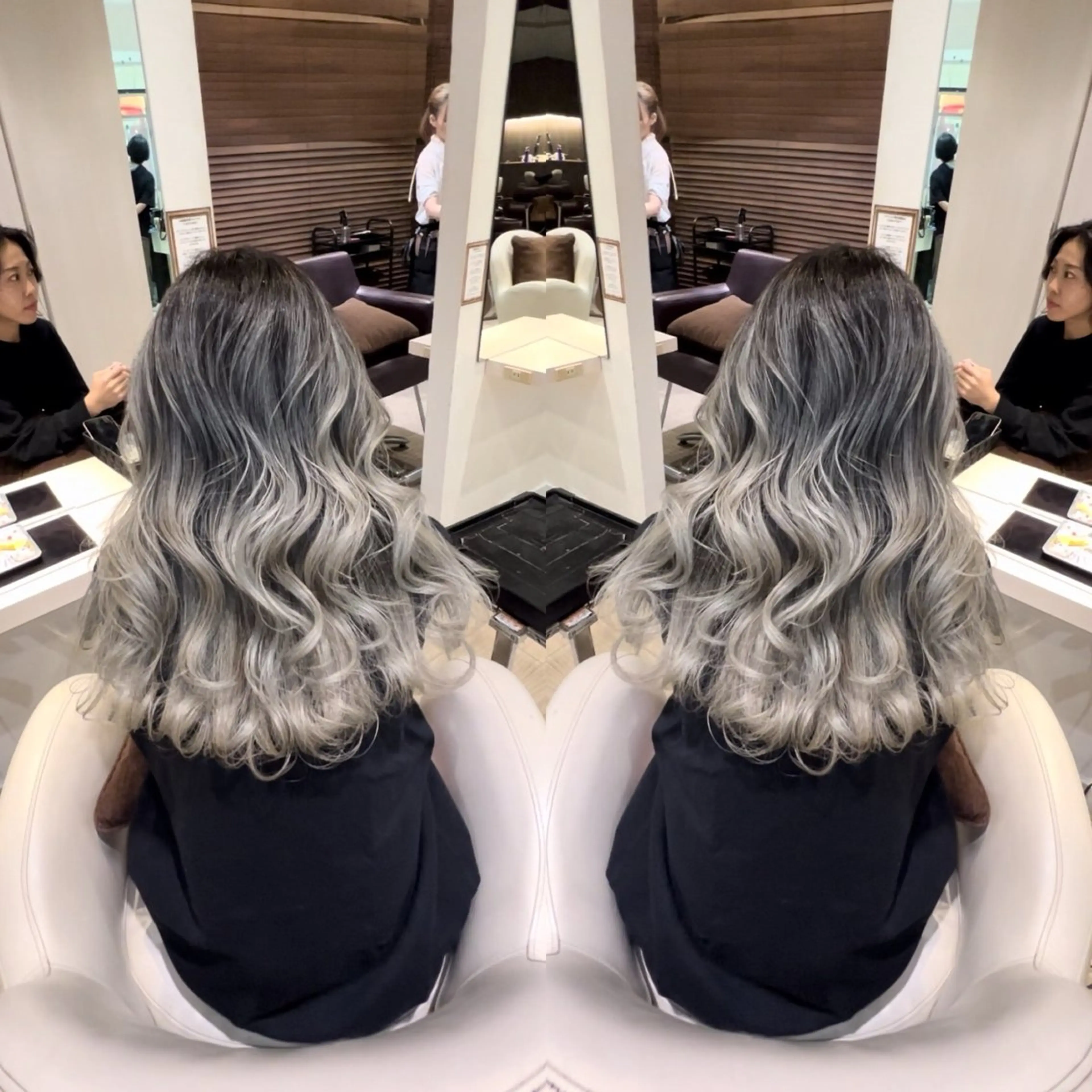 ロング カラー エクステ hair &eye LAWE.店長のヘアスタイル