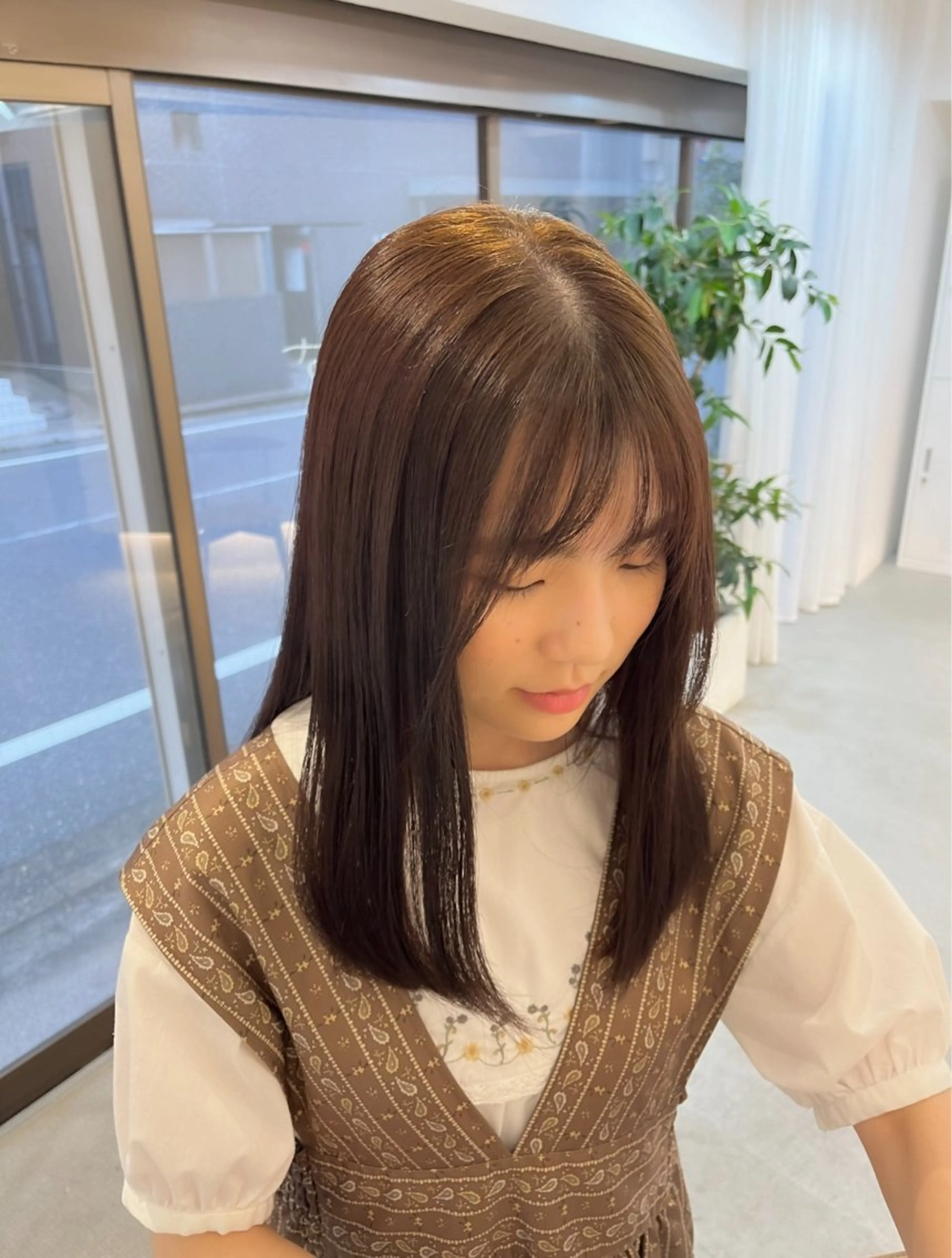 ミディアム ハルカ/ fit standのヘアスタイル