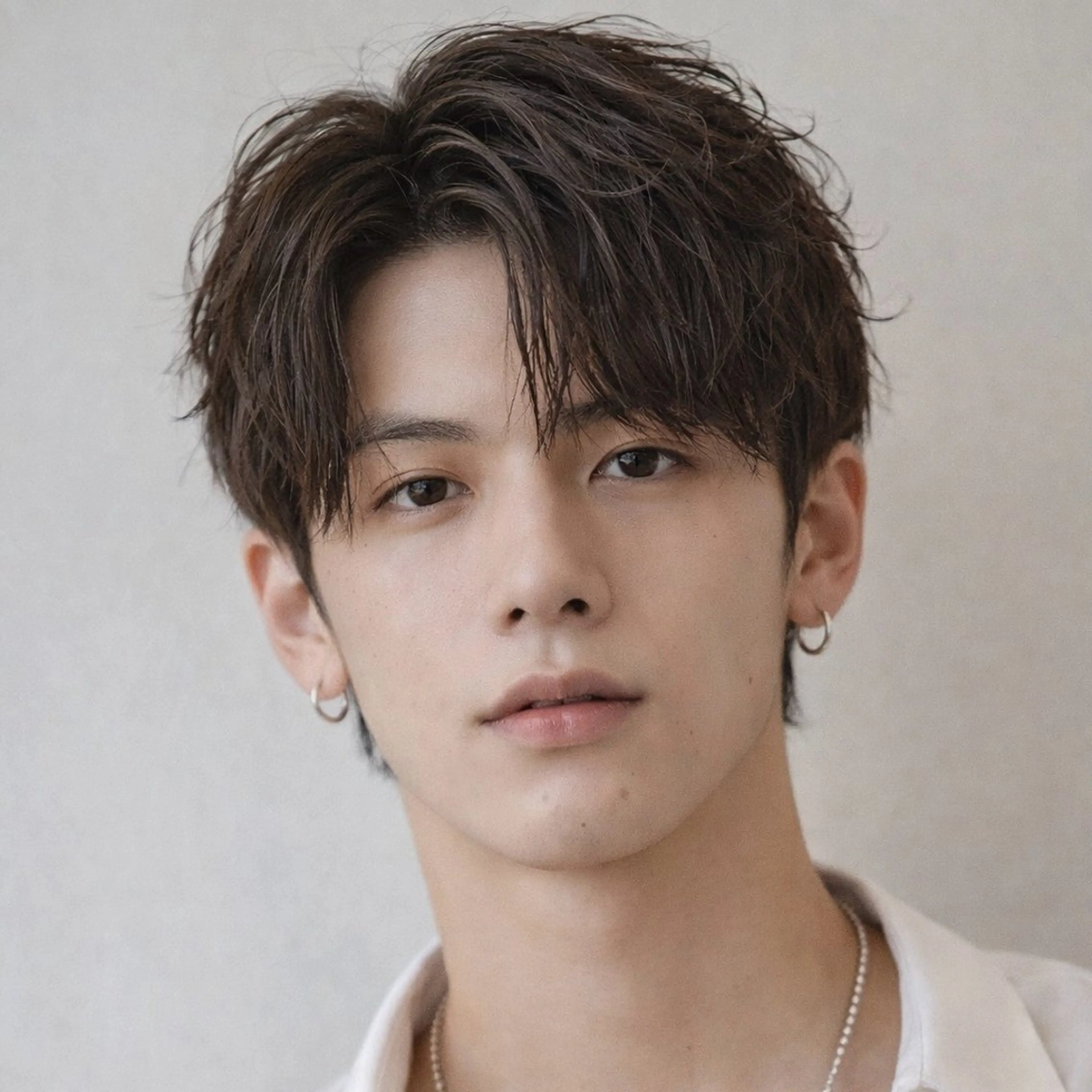 メンズ カット パーマ 表参道フェザーパーマ ニュアンスパーマのヘアスタイル