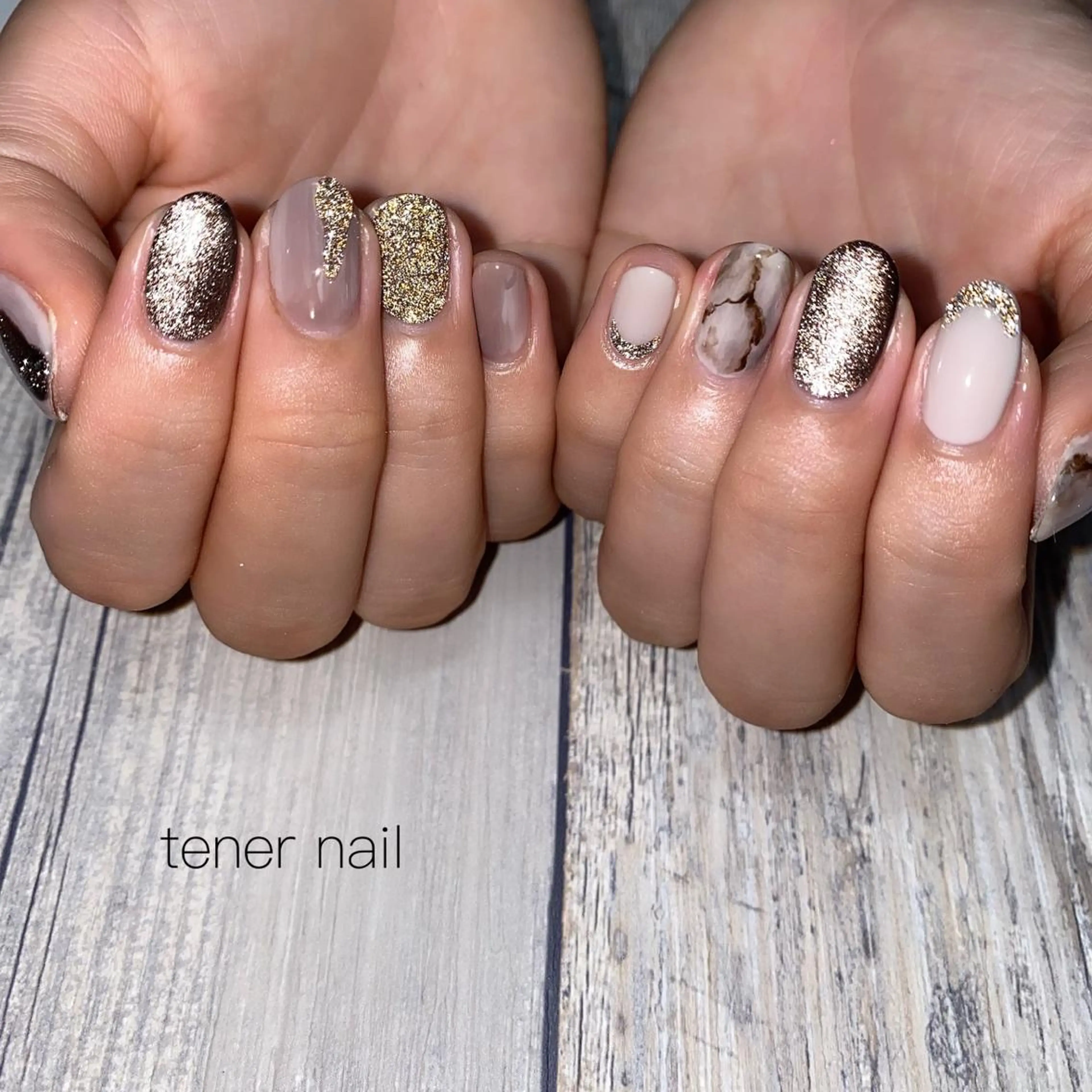 ネイル フラッシュネイル 大理石ネイル(マーブル) tener  nail  テネルネイル所属・テネルネイル tener nailのネイルデザイン