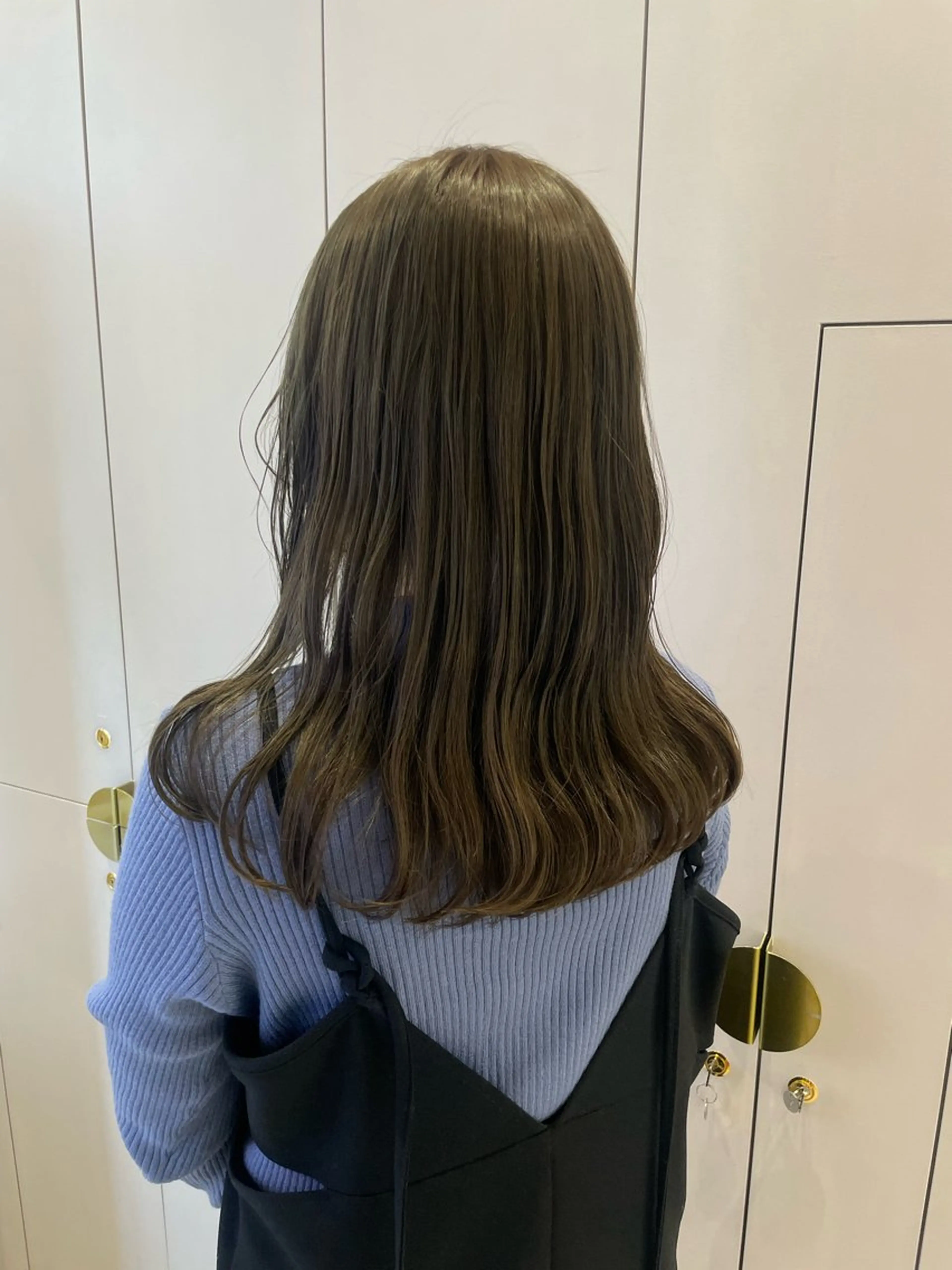 セミロング カラー ヘアカラー トリートメント 暖色/オリーブカラー /中村未来🍒🫒のヘアスタイル
