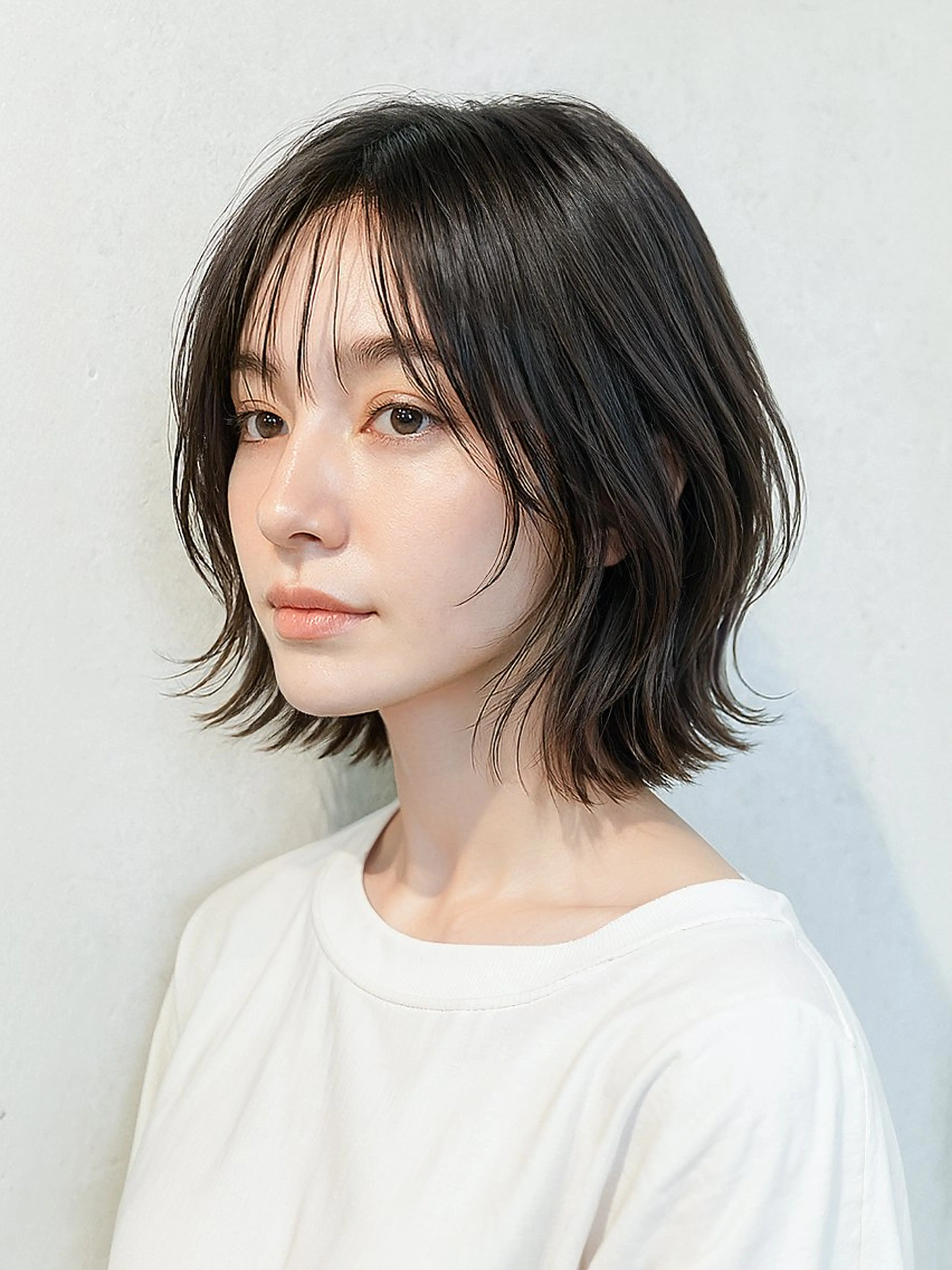 ショート カラー 髪質改善韓国コテ巻き パーマ/城井友輔のヘアスタイル
