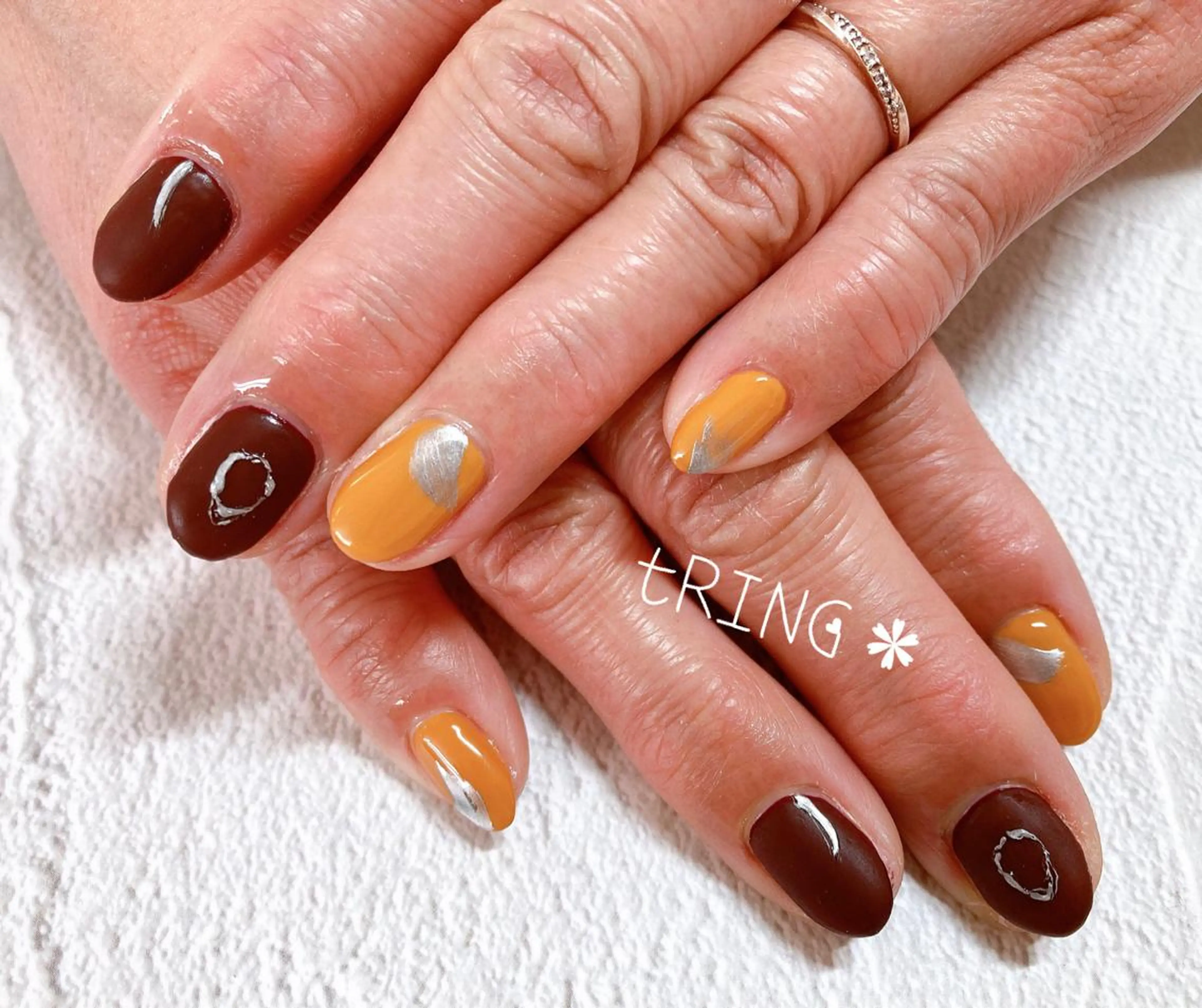ネイル ハンドネイル tRING＊ しいの木台のネイルデザイン