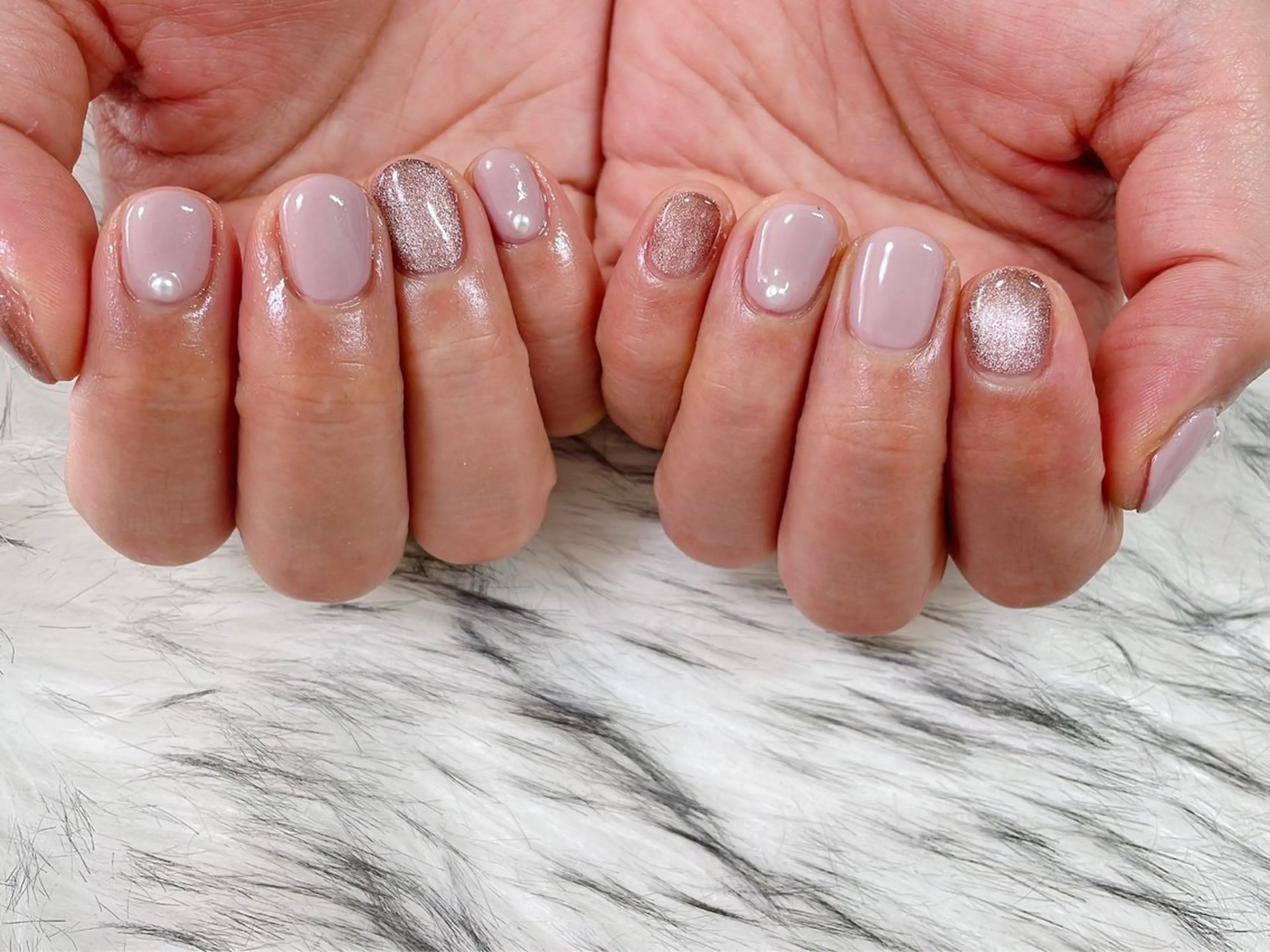 ネイル シンプルネイル Mogu nail 二子玉川のネイルデザイン