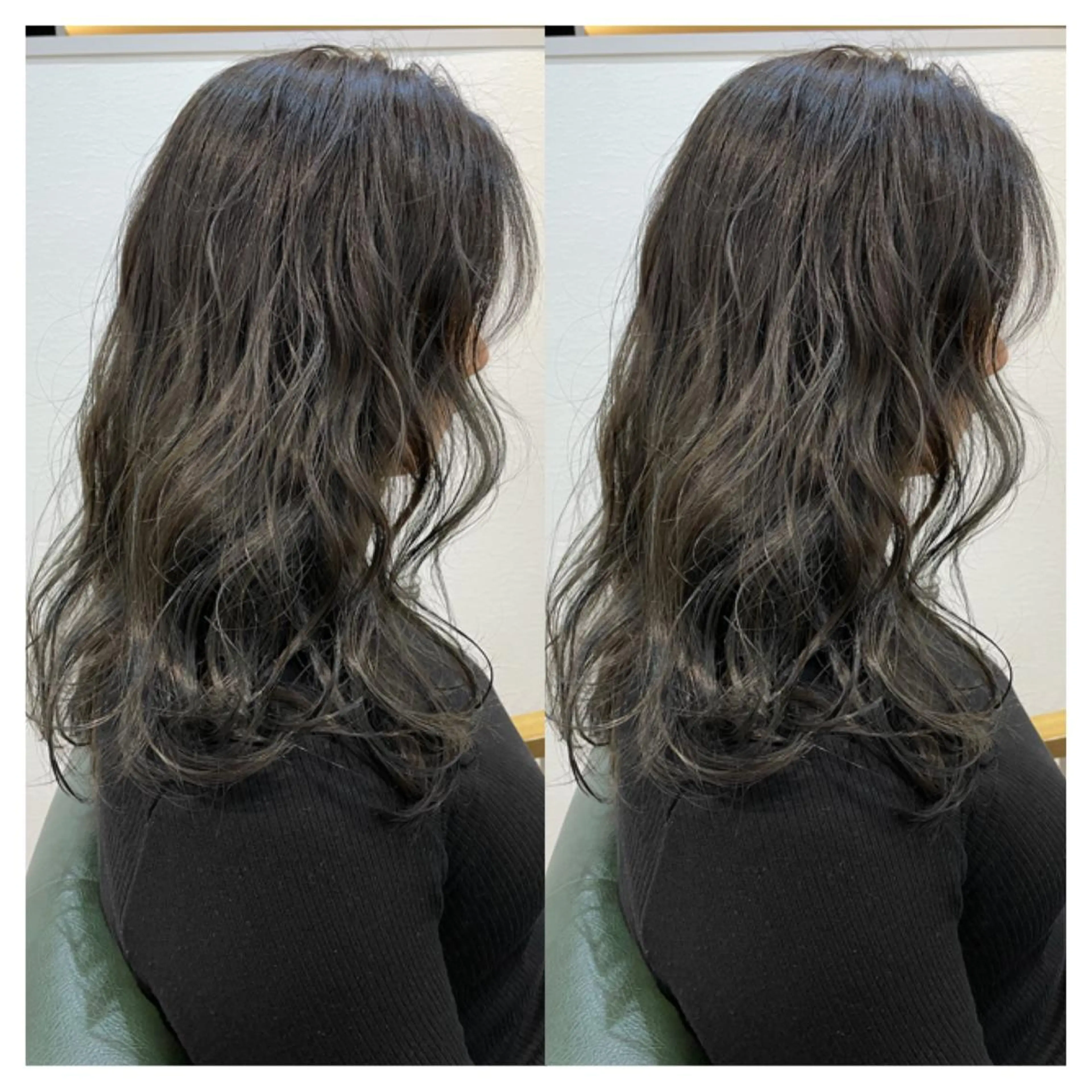 セミロング カラー カット ヘアカラー トリートメント 村山 茉衣のヘアスタイル