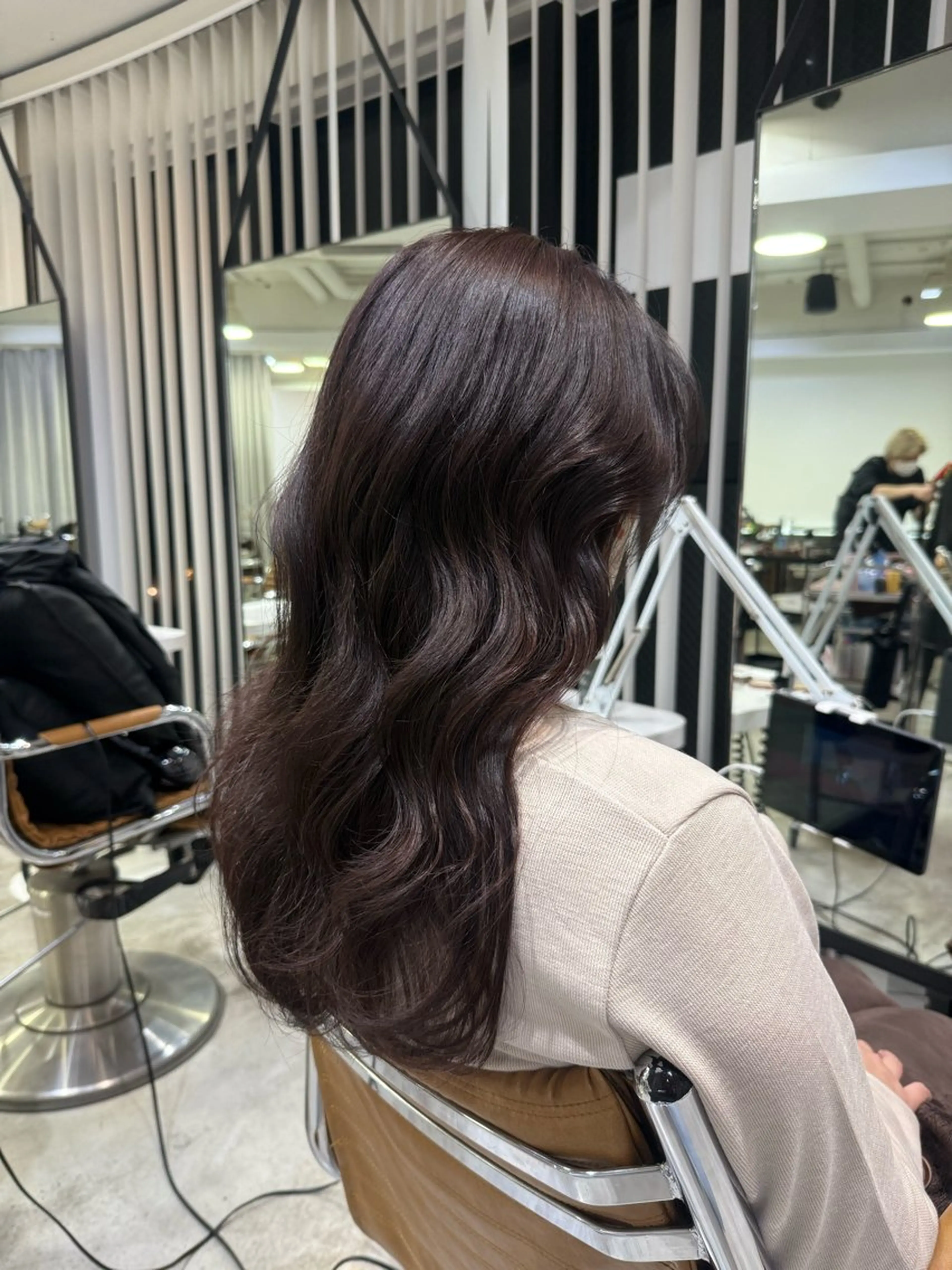 ロング カラー ブラウンカラー ピンクカラー ピンクブラウン 髪質改善 トリートメント カット トリートメント 透明感カラー/ RIKO🌺🥥のヘアスタイル
