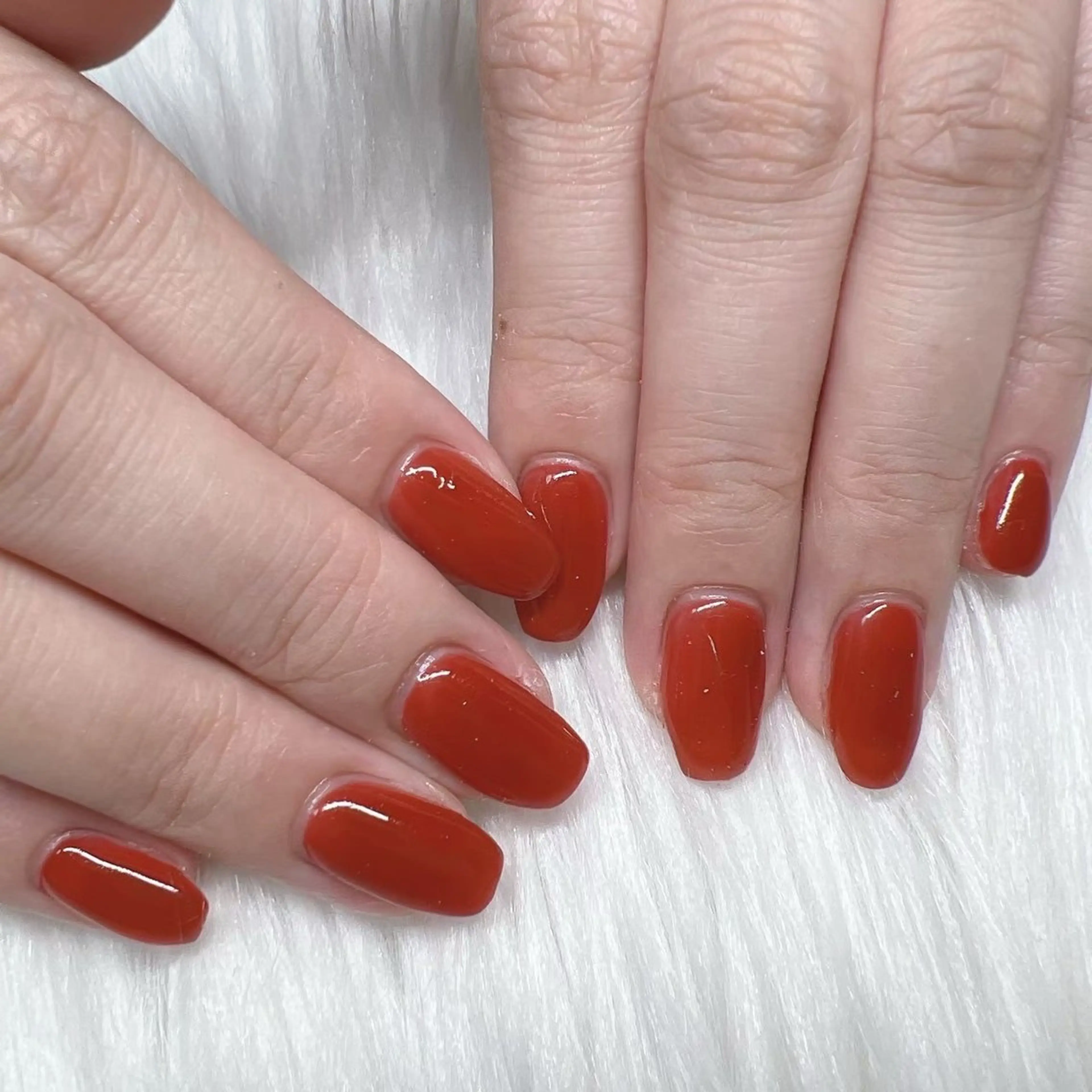 ネイル ワンカラーネイル ハンドネイル Lily Roseネイリストのネイルデザイン