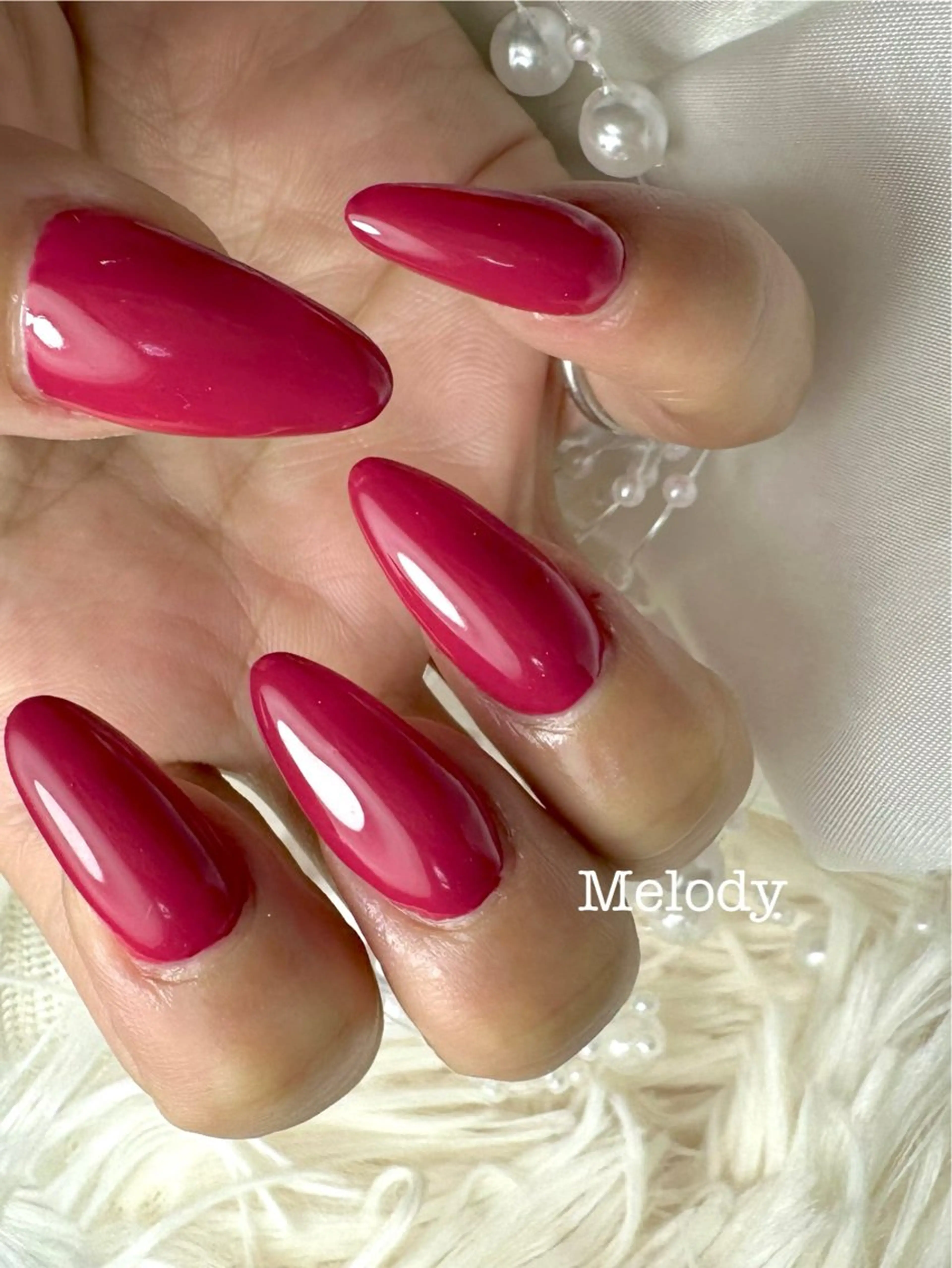ネイル ボルドー ワンカラーネイル ハンドネイル Yuki Takahamaのネイルデザイン
