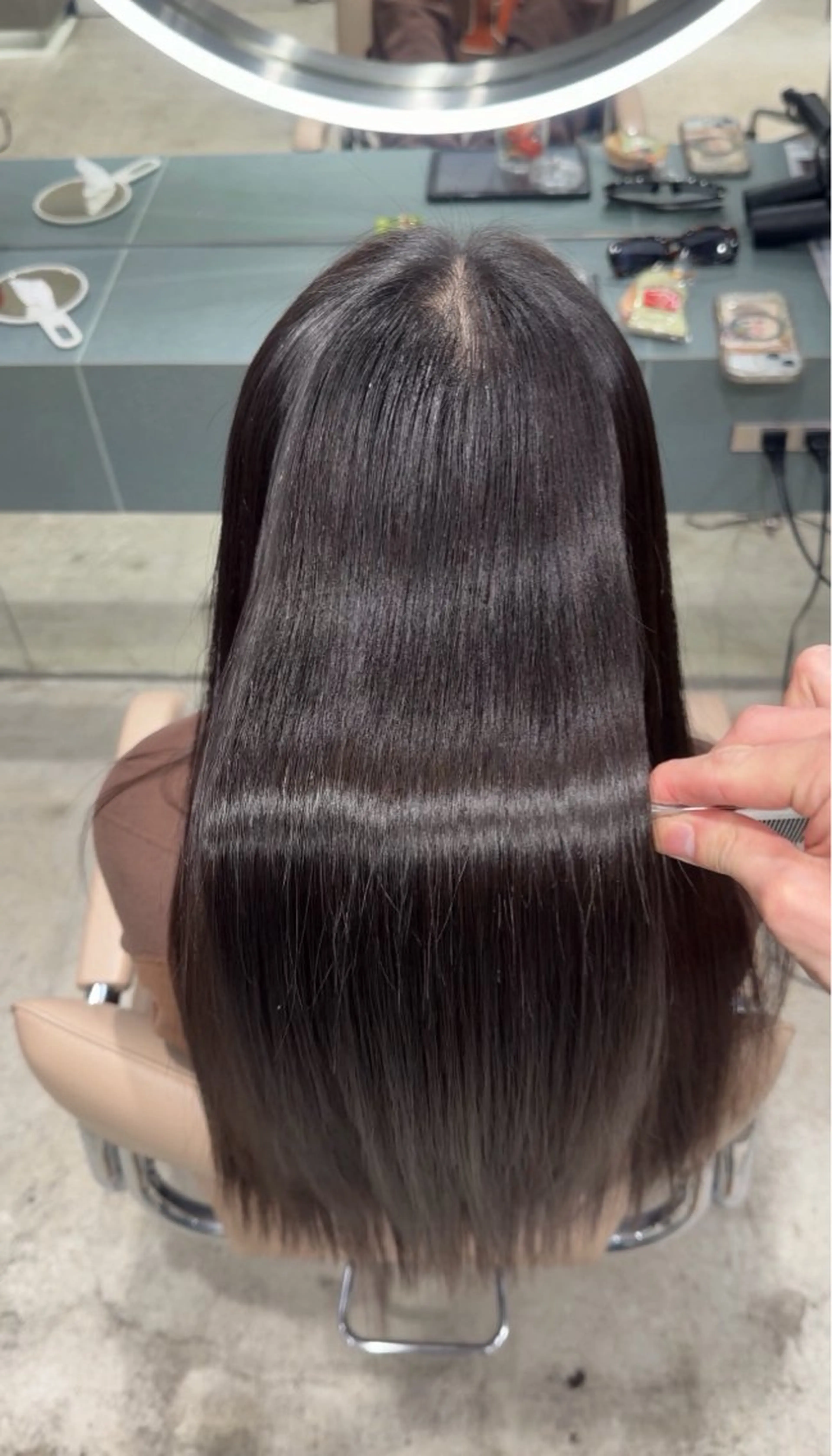 ロング カット 縮毛矯正 トリートメント ✨髪質改善 縮毛矯正 艶髪 立川 コウキ✨のヘアスタイル