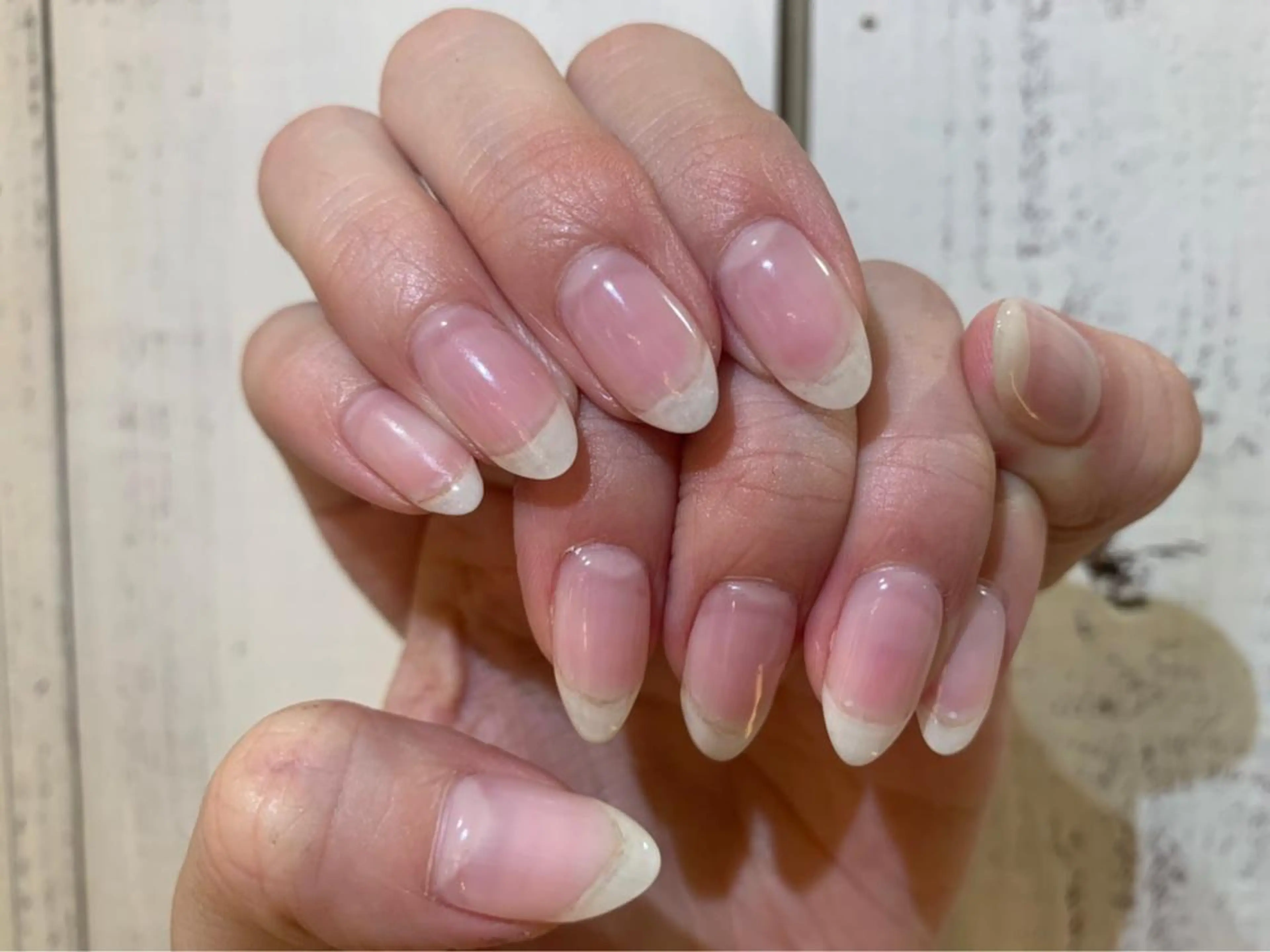 ネイル アートネイル クリアネイル 長さ出し ジェルネイル ラメ(グリッター) 高尾 梨花のネイルデザイン