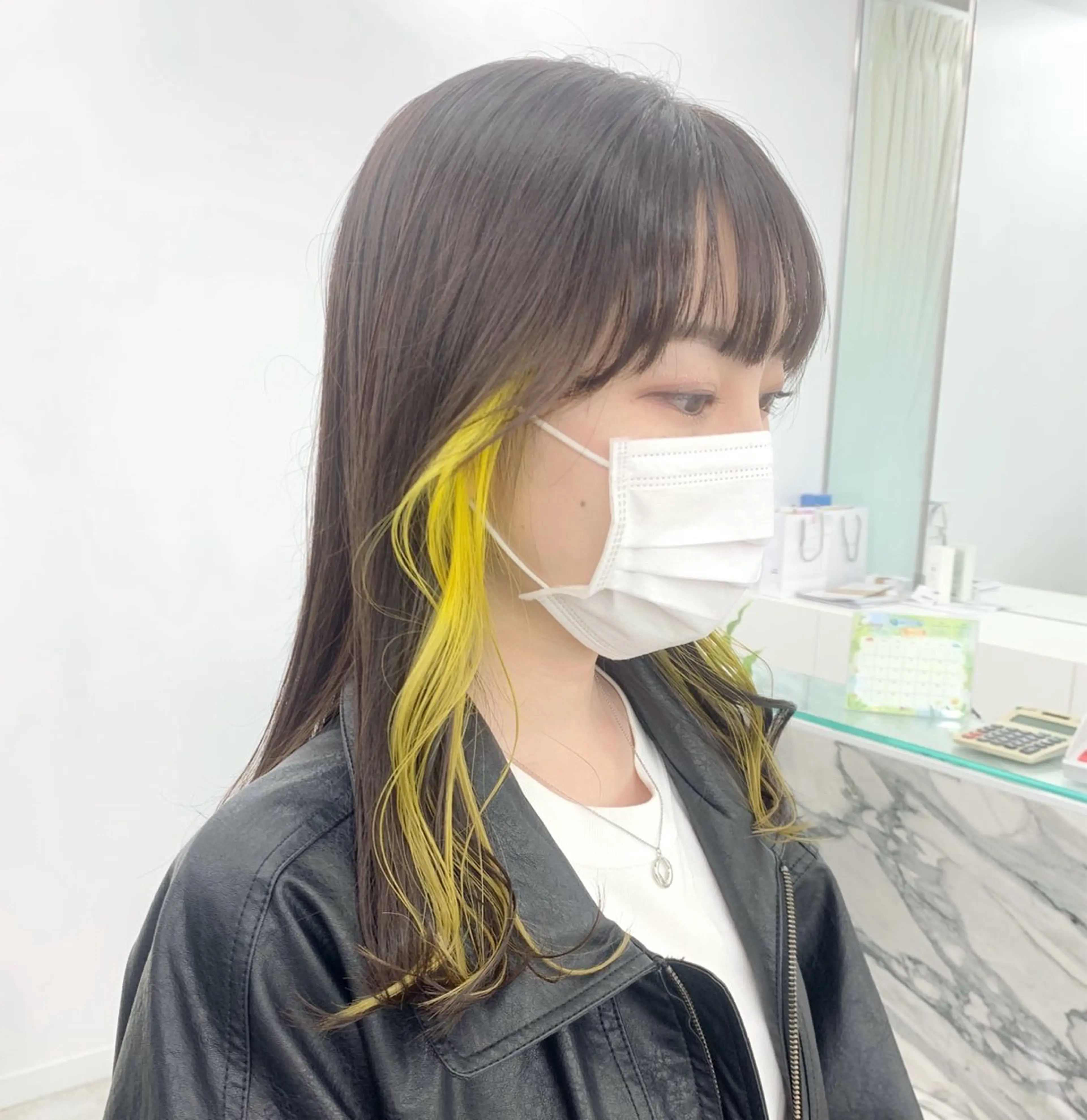 ミディアム カラー 透明感ハイトーン特化 /ケアブリーチ/莉駒のヘアスタイル