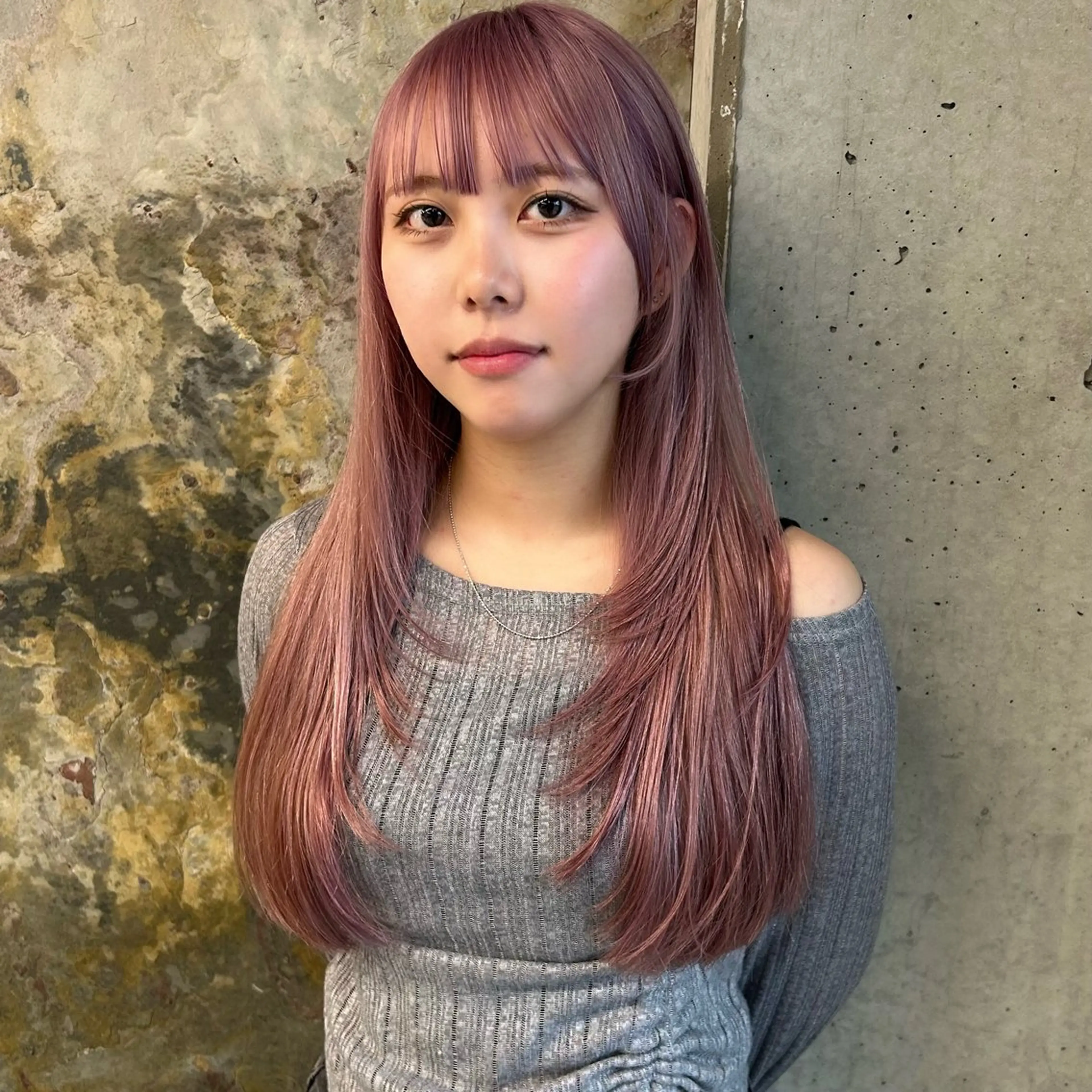 ロング カラー カット ヘアカラー ツヤハイトーン/ レイヤー💫mayuのヘアスタイル