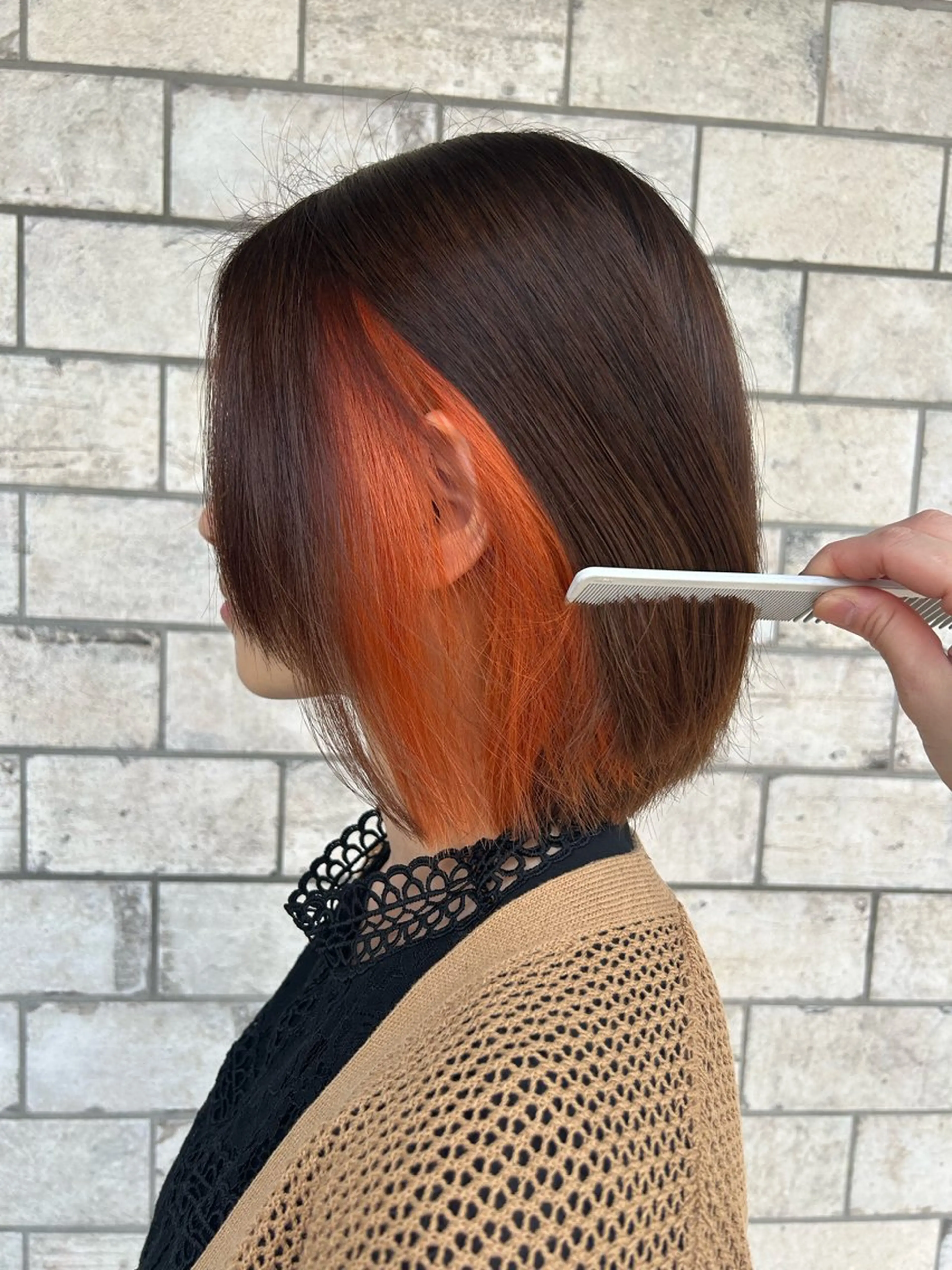 🪞【当日予約◎】🪞小顔カット+カラー+インナーカラー(サイドのみ)＋マーブ ¥20350~→¥16000~の写真