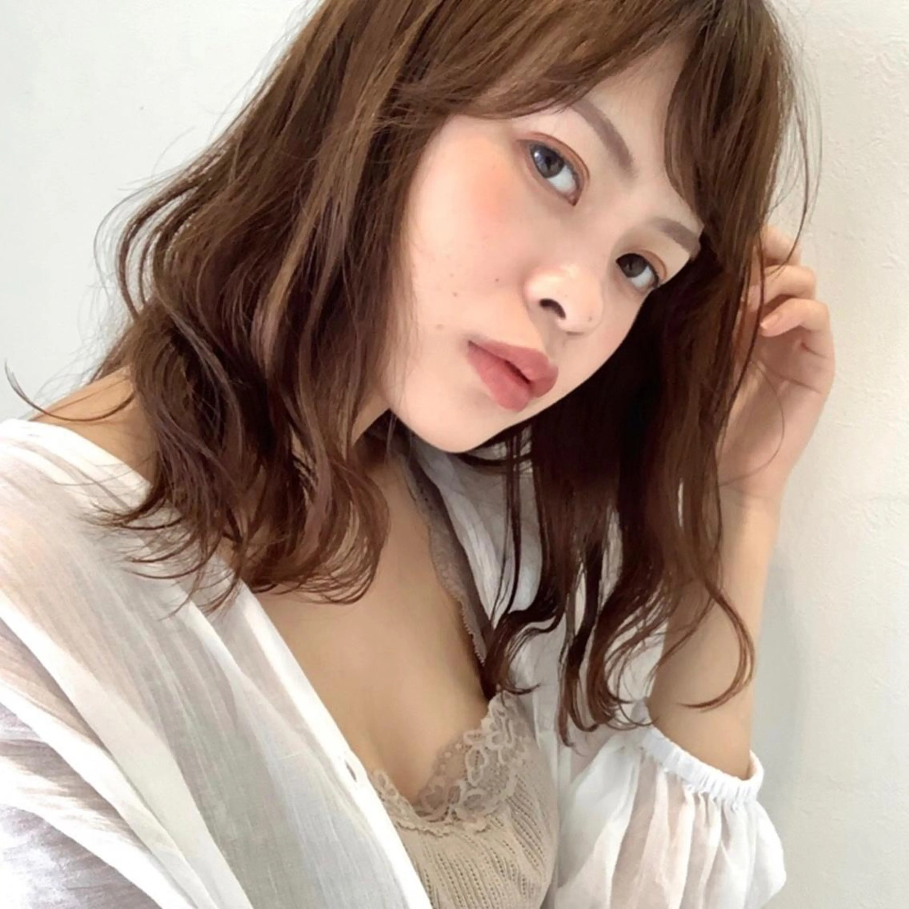 ミディアム カラー 透明感カラーブリーチ 🌼シゲモトアヤ🌼のヘアスタイル