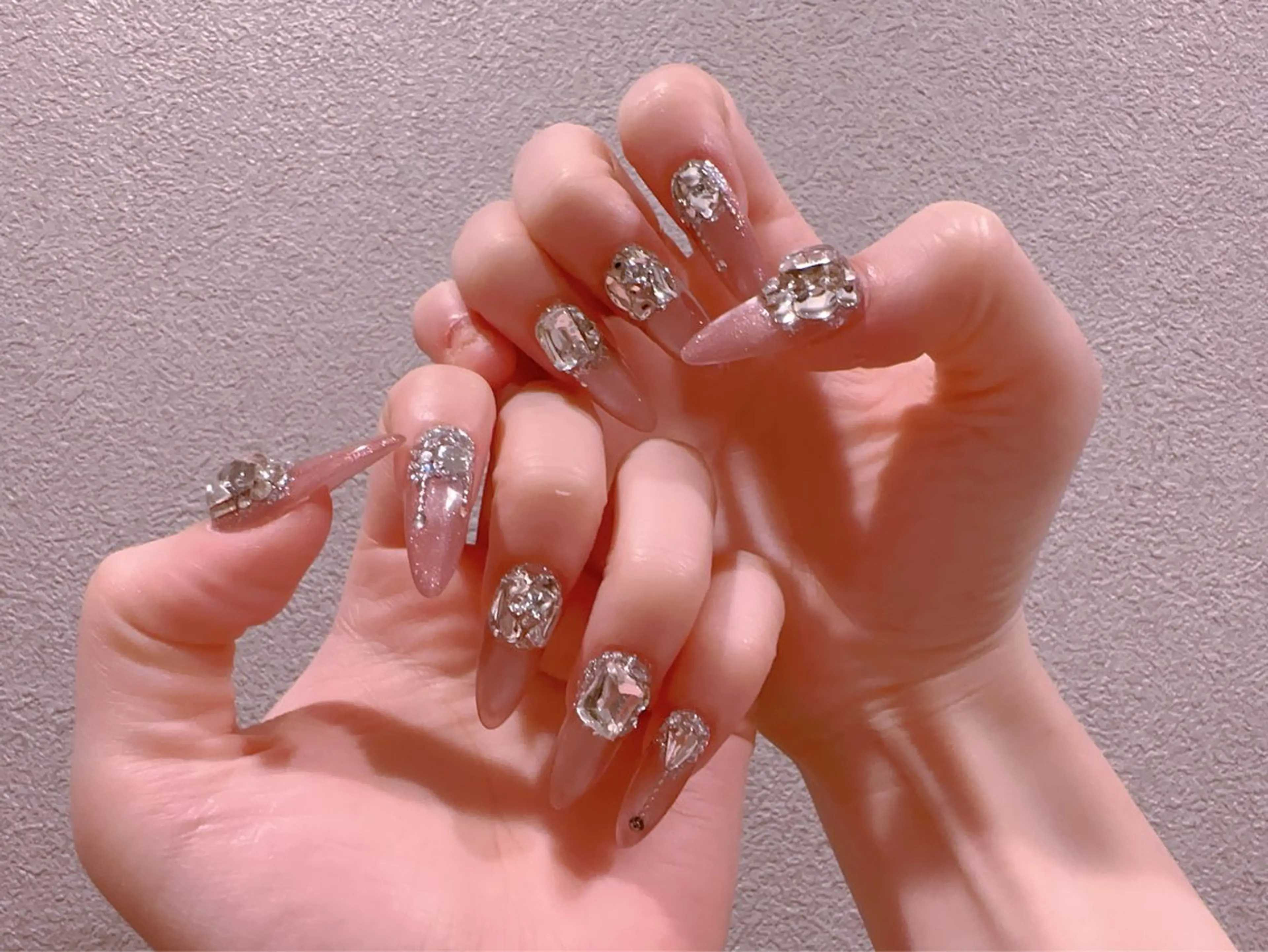 ネイル オーロラネイル フットネイル 韓国ネイル ラメ(グリッター) ラメグラデーション ハンドネイル Belle nail salon 新小岩のネイルデザイン