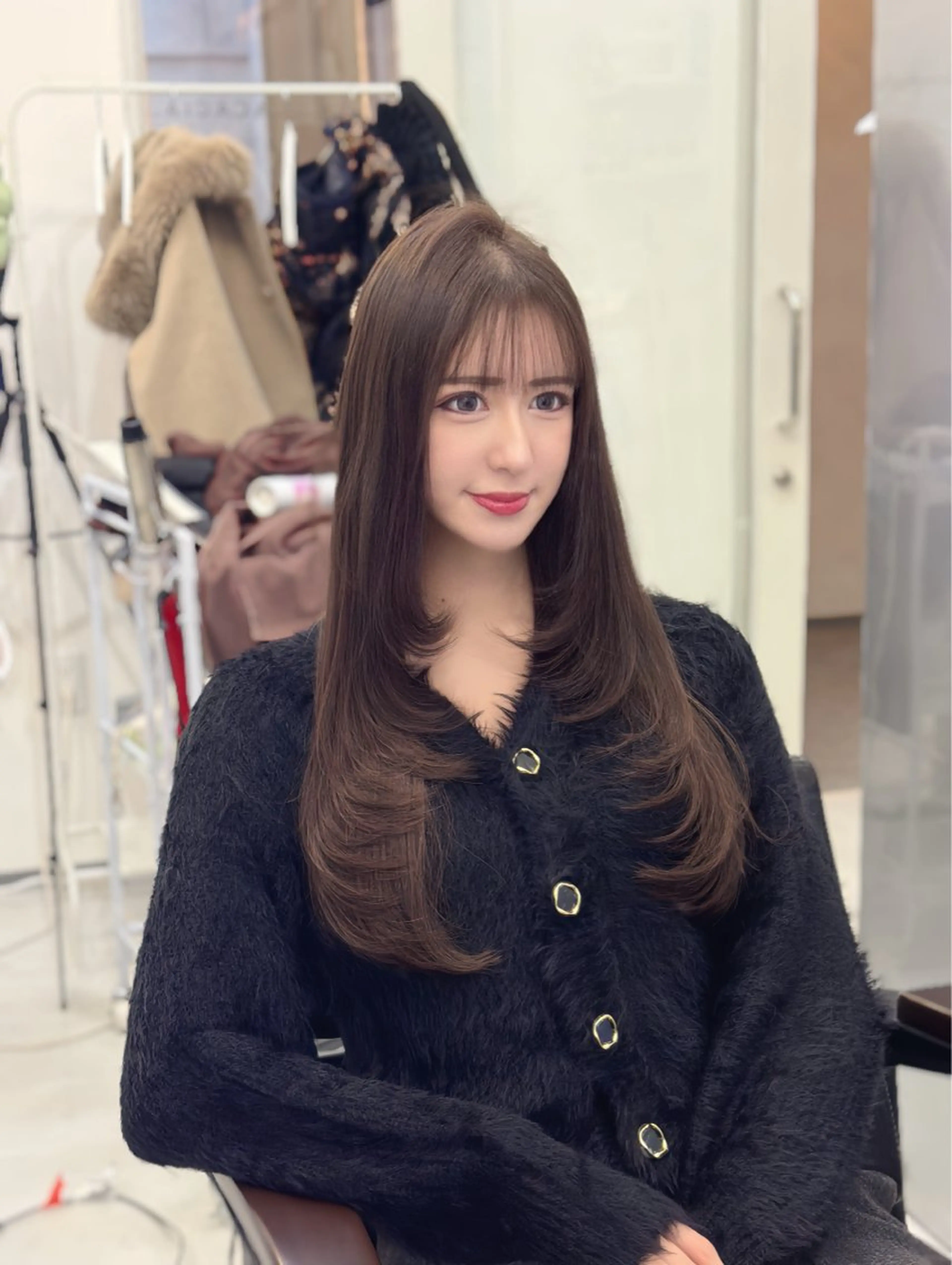 ロング カット ヘアカラー エクステ LOMKH所属・シールエクステ/ レイヤー/タツヤのヘアスタイル