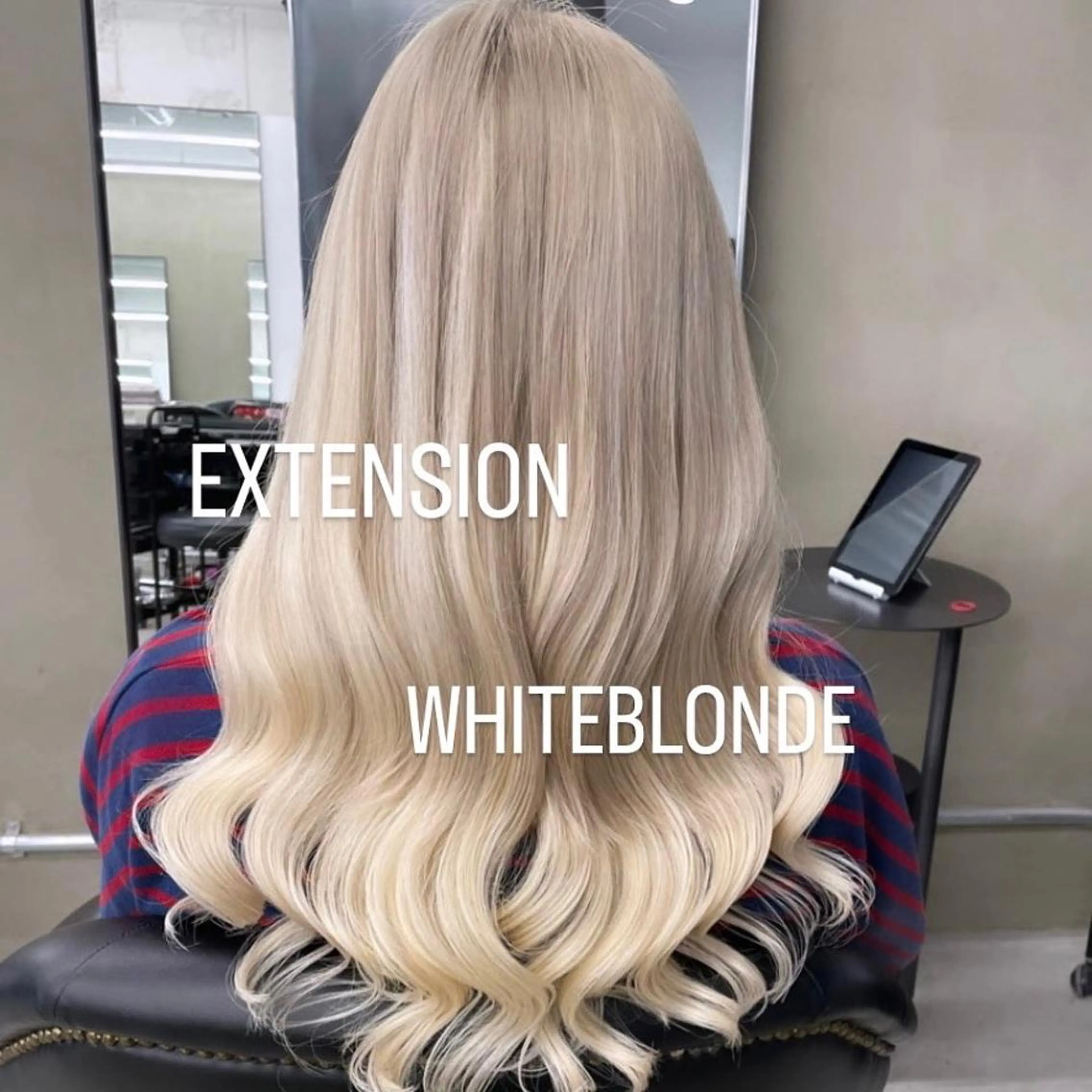 ロング エクステ エクステ🩵ブリーチ 韓国ヘア🩵KAEのヘアスタイル