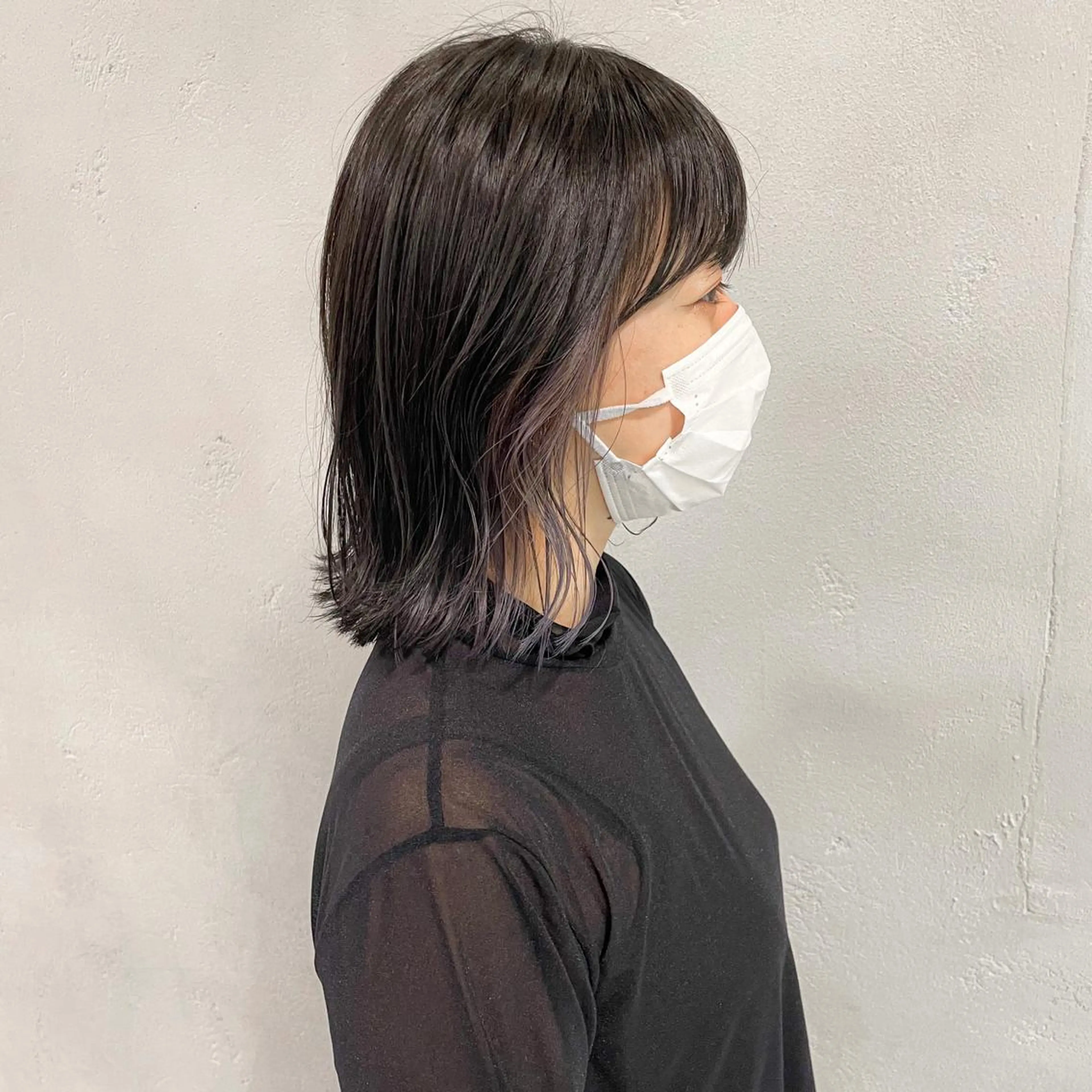 ミディアム カラー カット ヘアカラー トリートメント 阿田 悠士朗のヘアスタイル