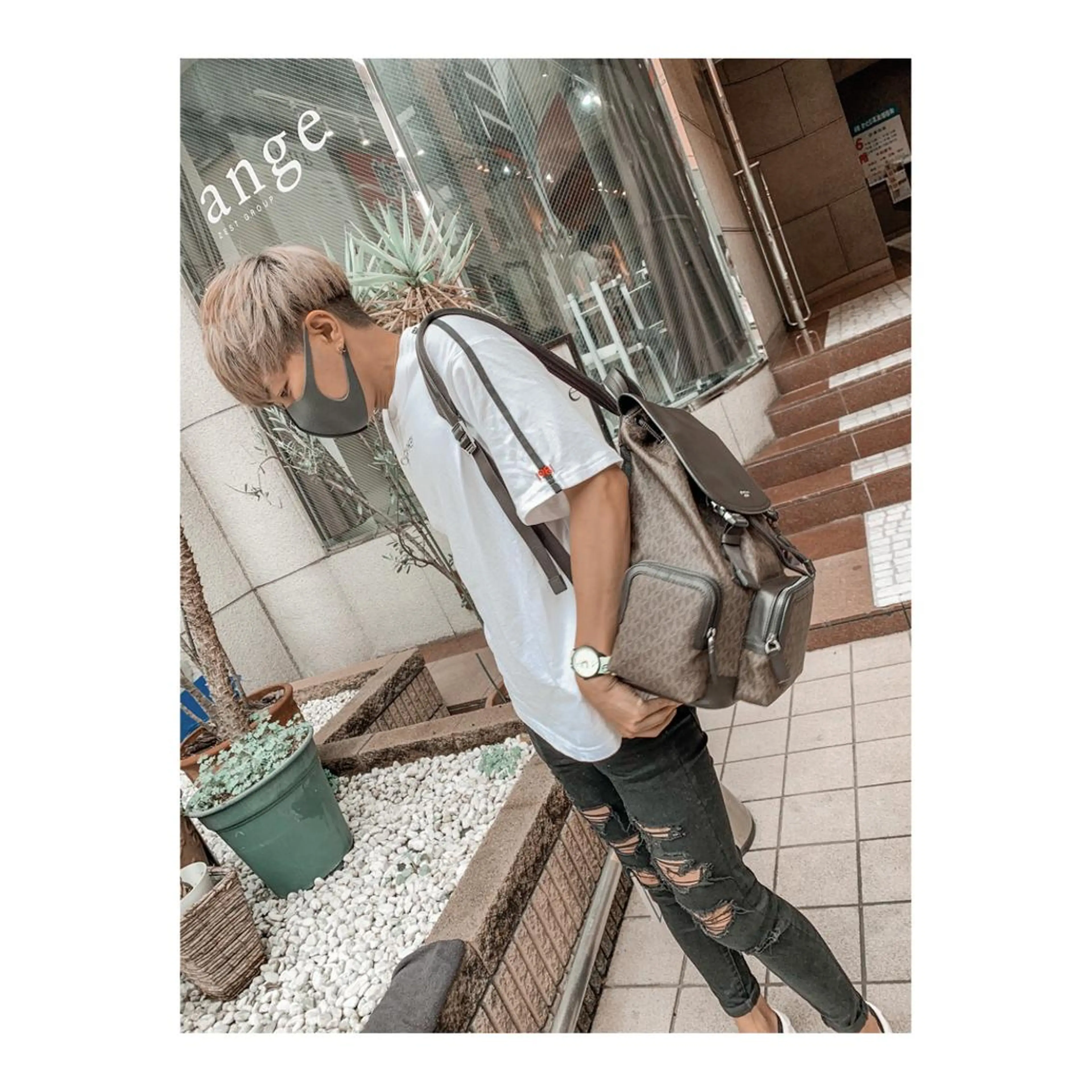 ショート カラー ヘアアレンジ メンズ ange☞ soutaのヘアスタイル