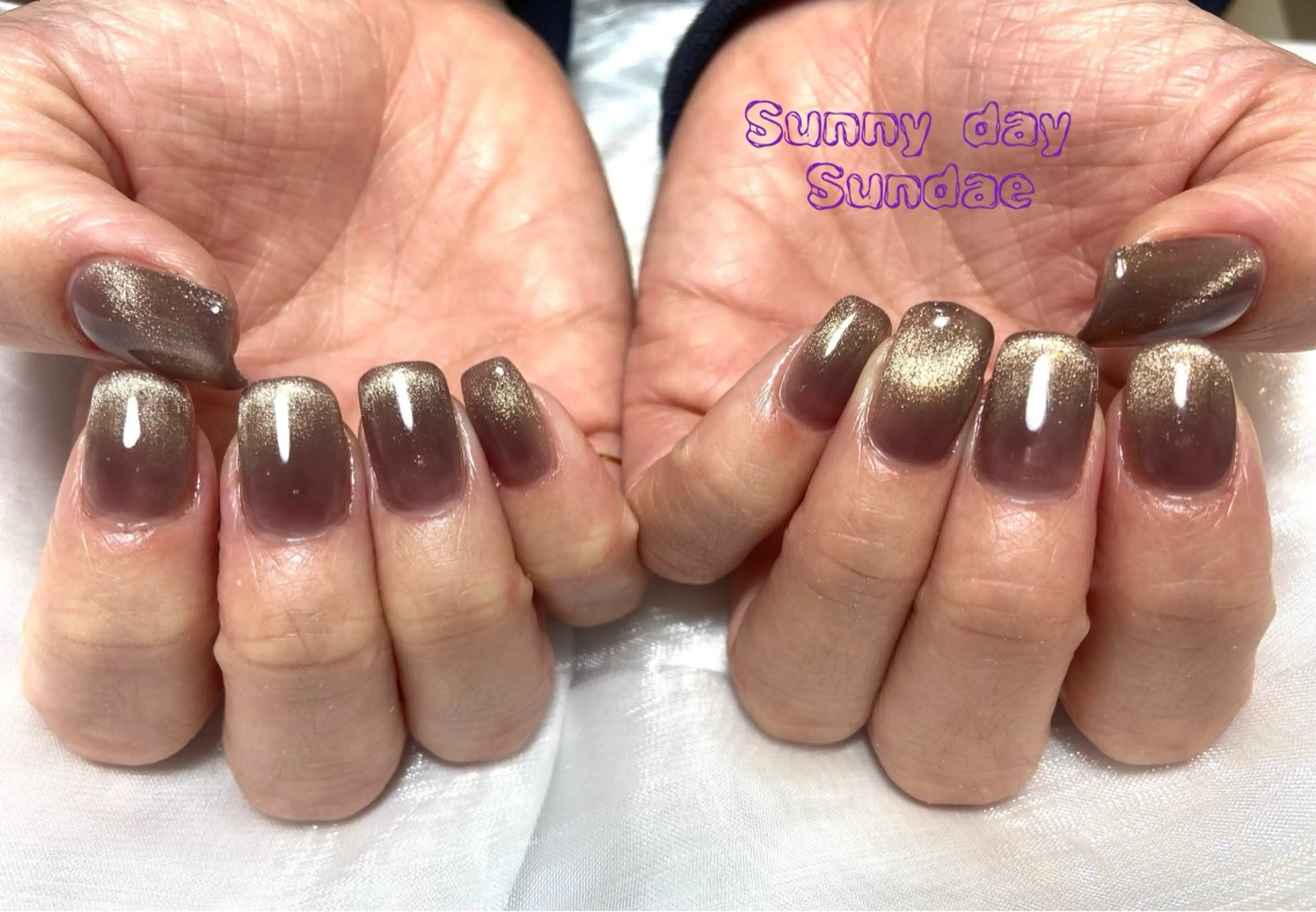 ネイル ジェルネイル マグネットネイル パラジェル ハンドネイル mako 🌷のネイルデザイン