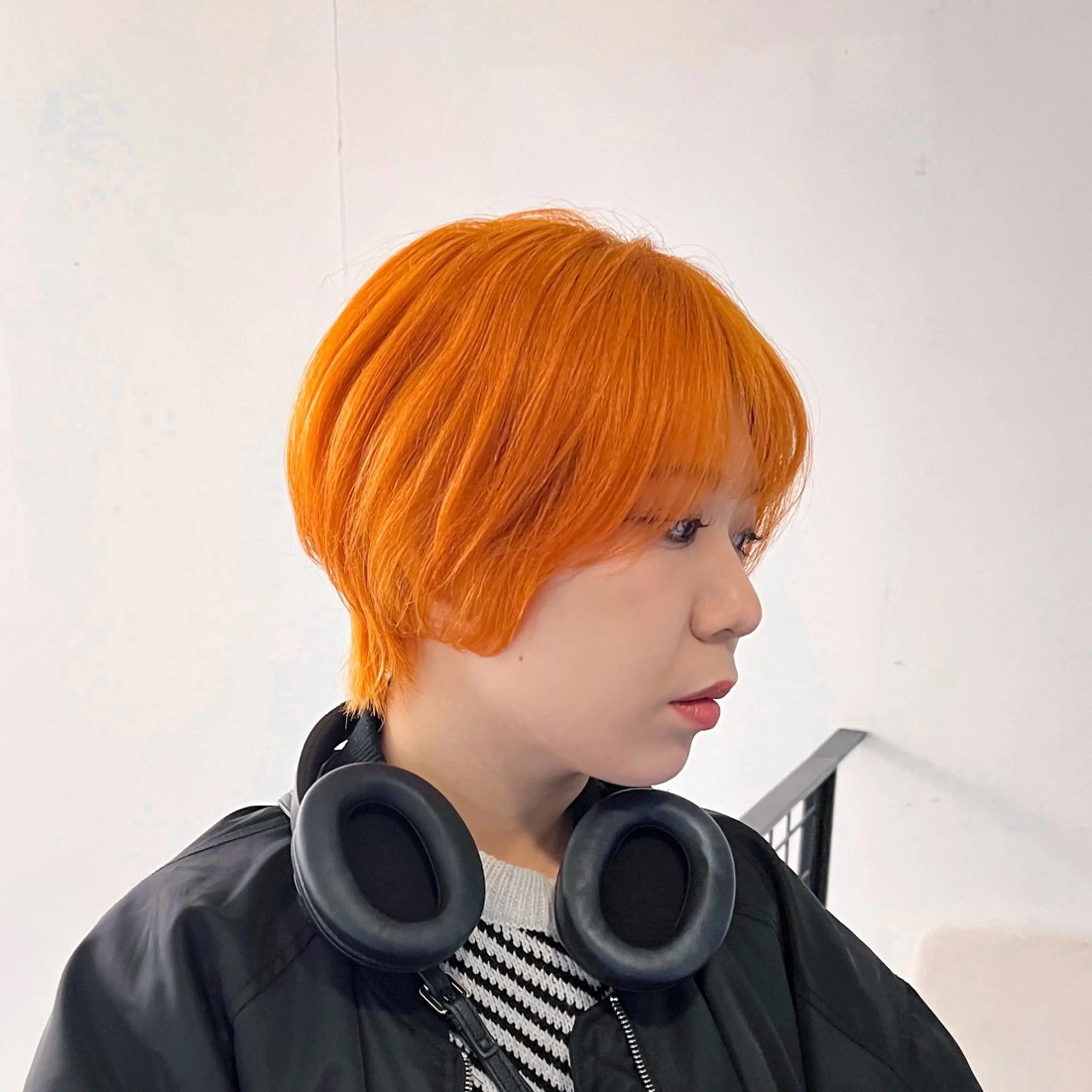 ショート カラー ブリーチ ケアブリーチ ハイトーンカラー オレンジ ショートヘア カット ヘアカラー トリートメント quon RYUYA /レイヤー✂️のその他イメージ