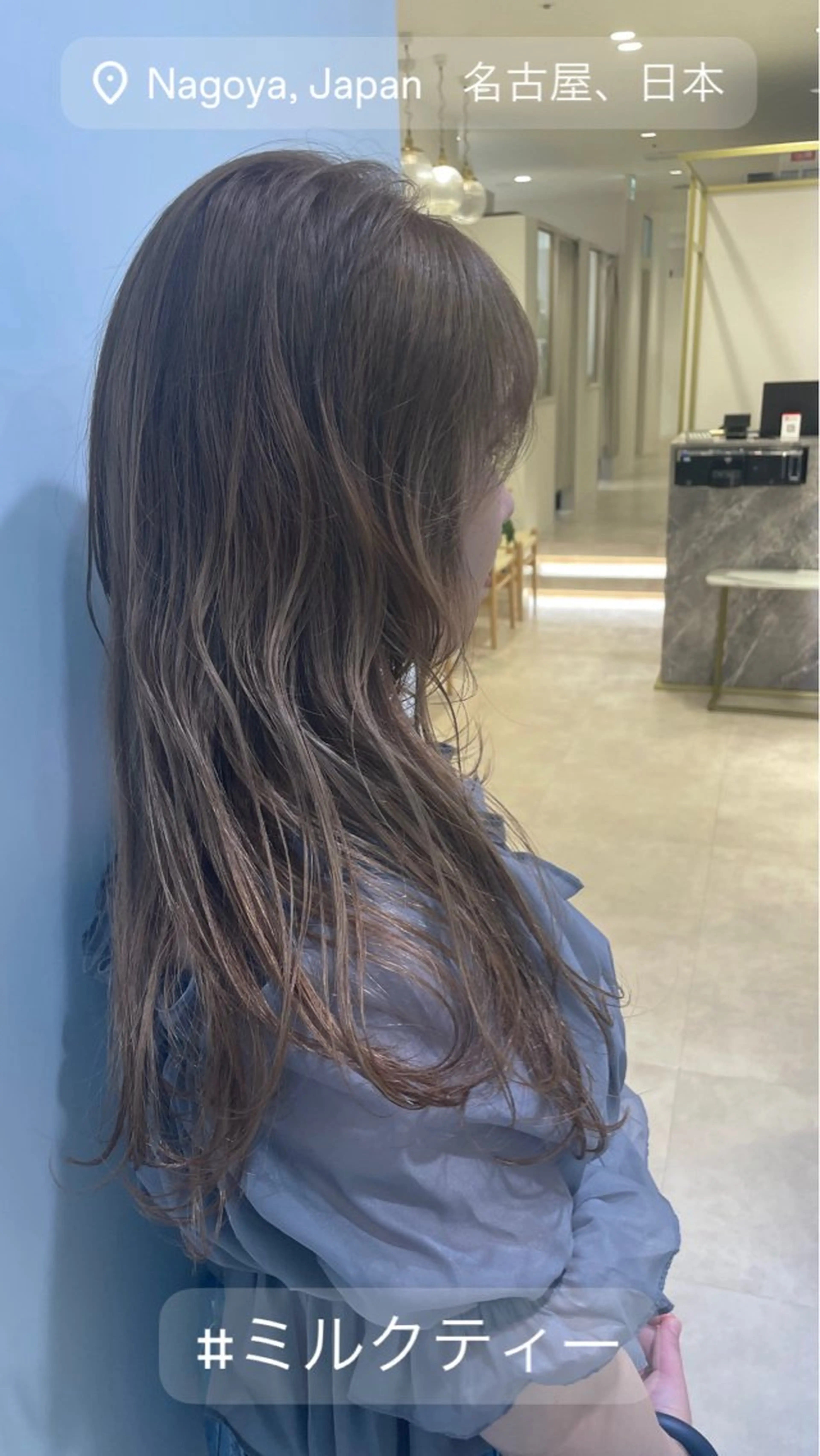 ロング カラー EMANON名古屋所属・美谷添（ミヤゾエ） まどか大人ヘアサロンのヘアスタイル