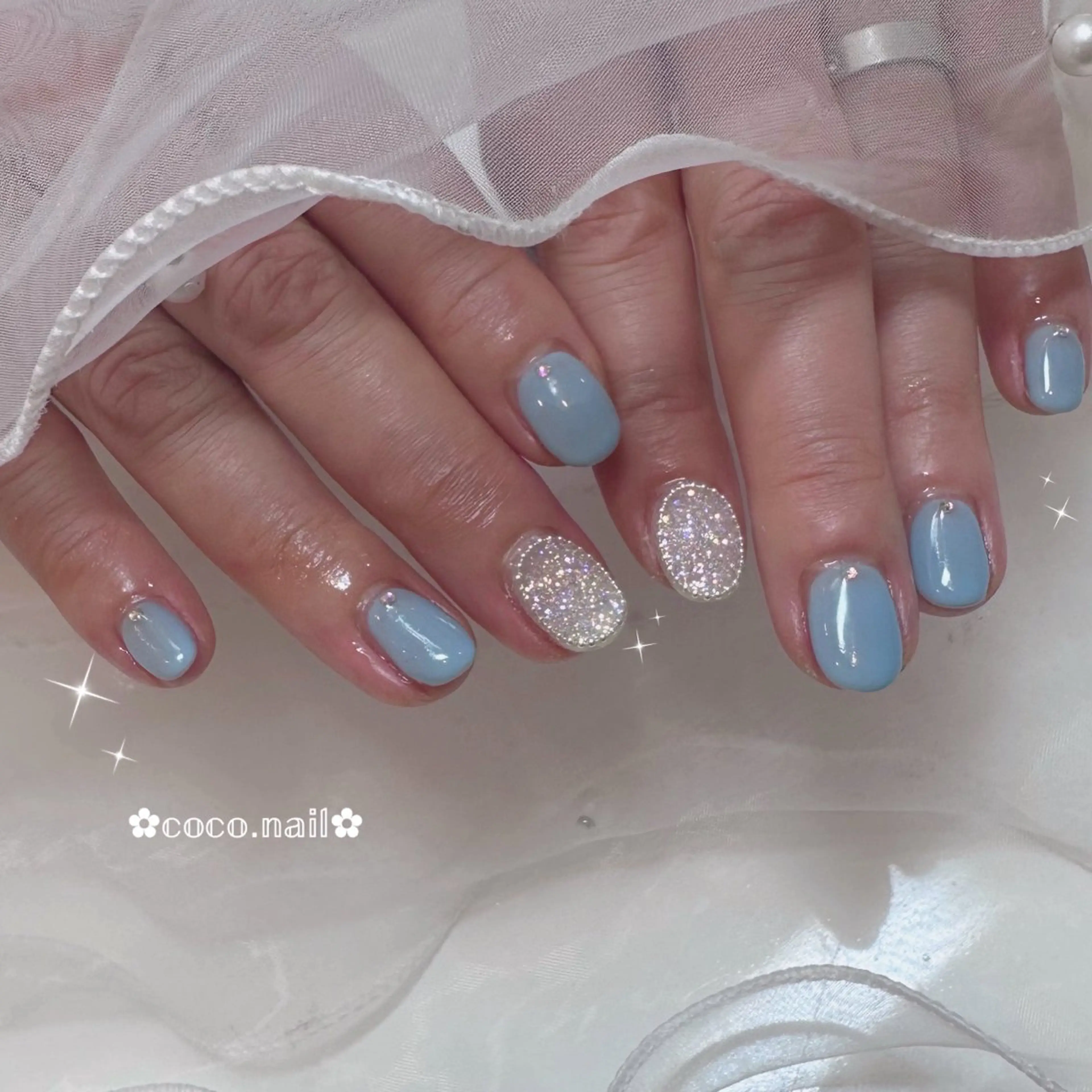 ネイル lili.nail y2k/ワンホンのネイルデザイン